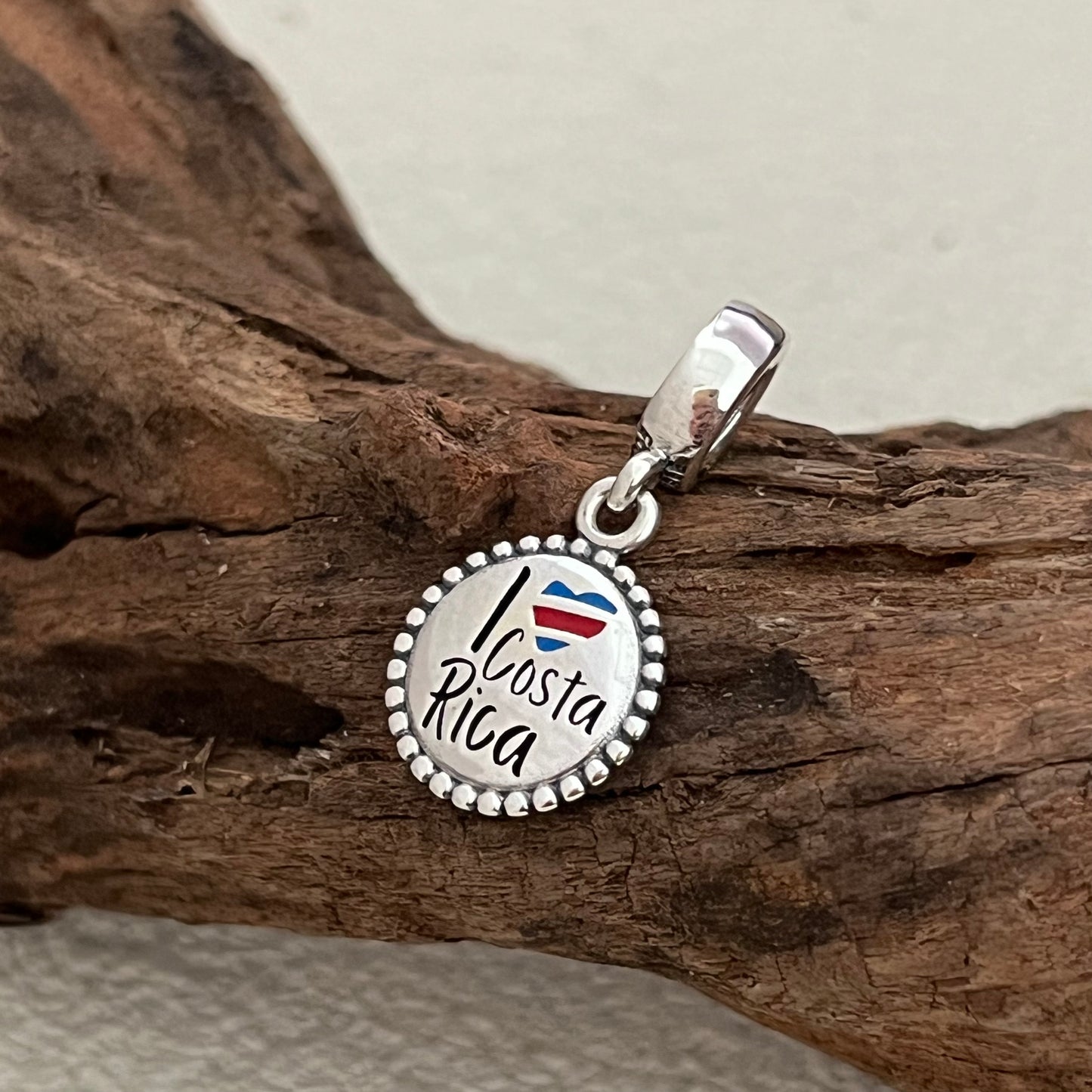I Love Costa Rica Exclusive Dangle Charm Pendant for Pandora Bracelet