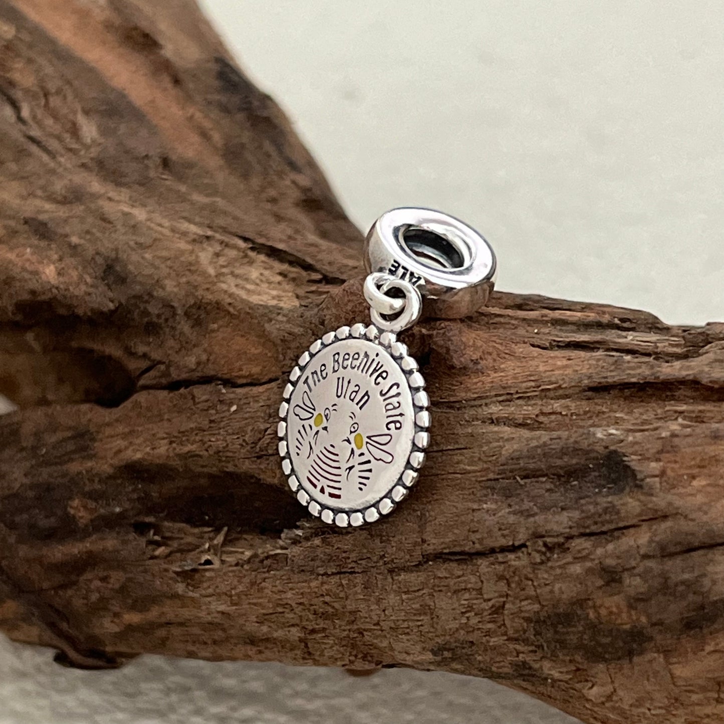 Utah the Beehive State Exclusive Dangle Charm Pendant for Pandora Bracelet