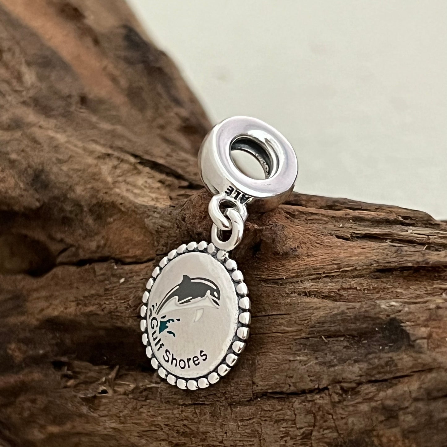 Gulf Shores Dolphin Exclusive Dangle Charm Pendant for Pandora Bracelet