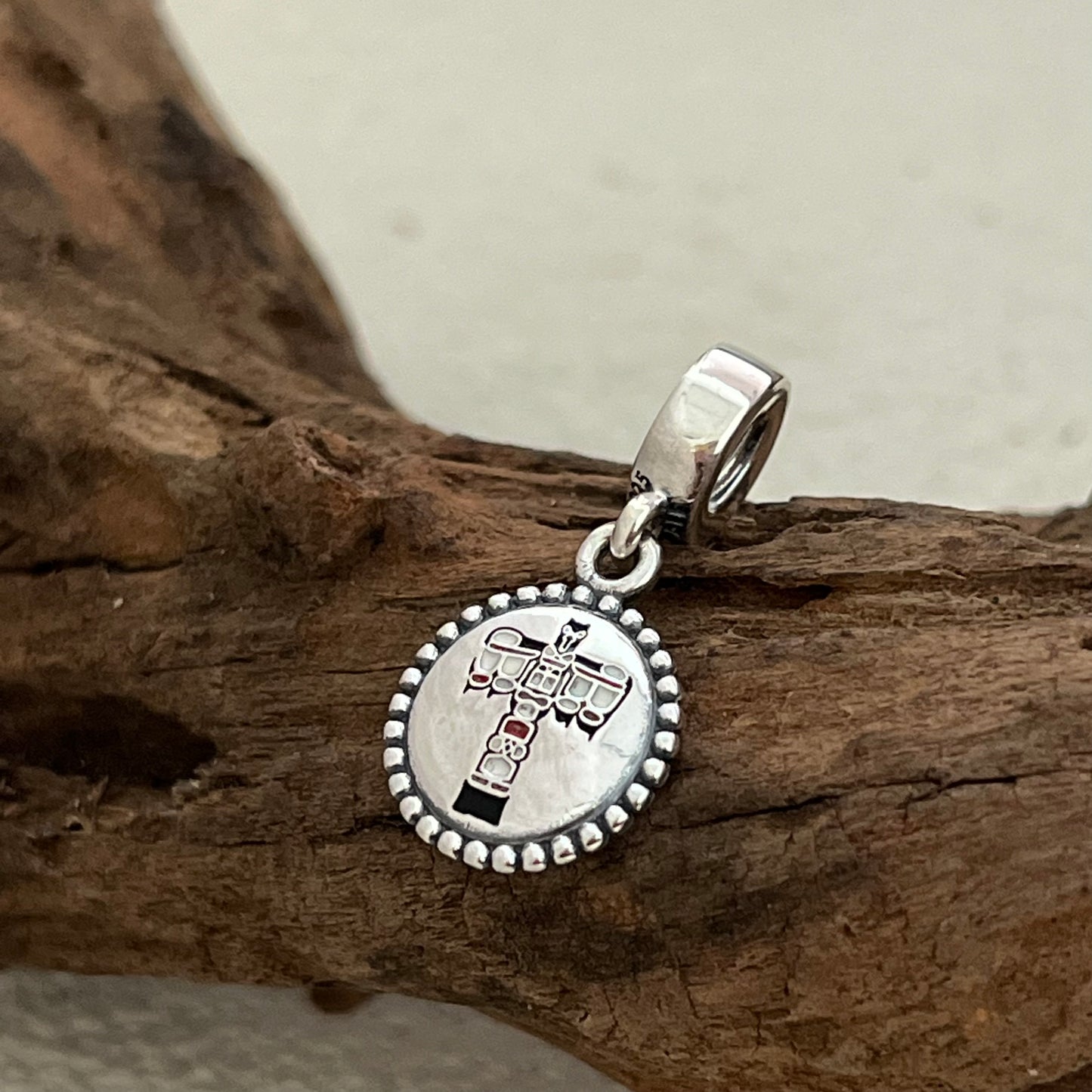 Northwest Coast totem pole Exclusive Dangle Charm Pendant for Pandora Bracelet