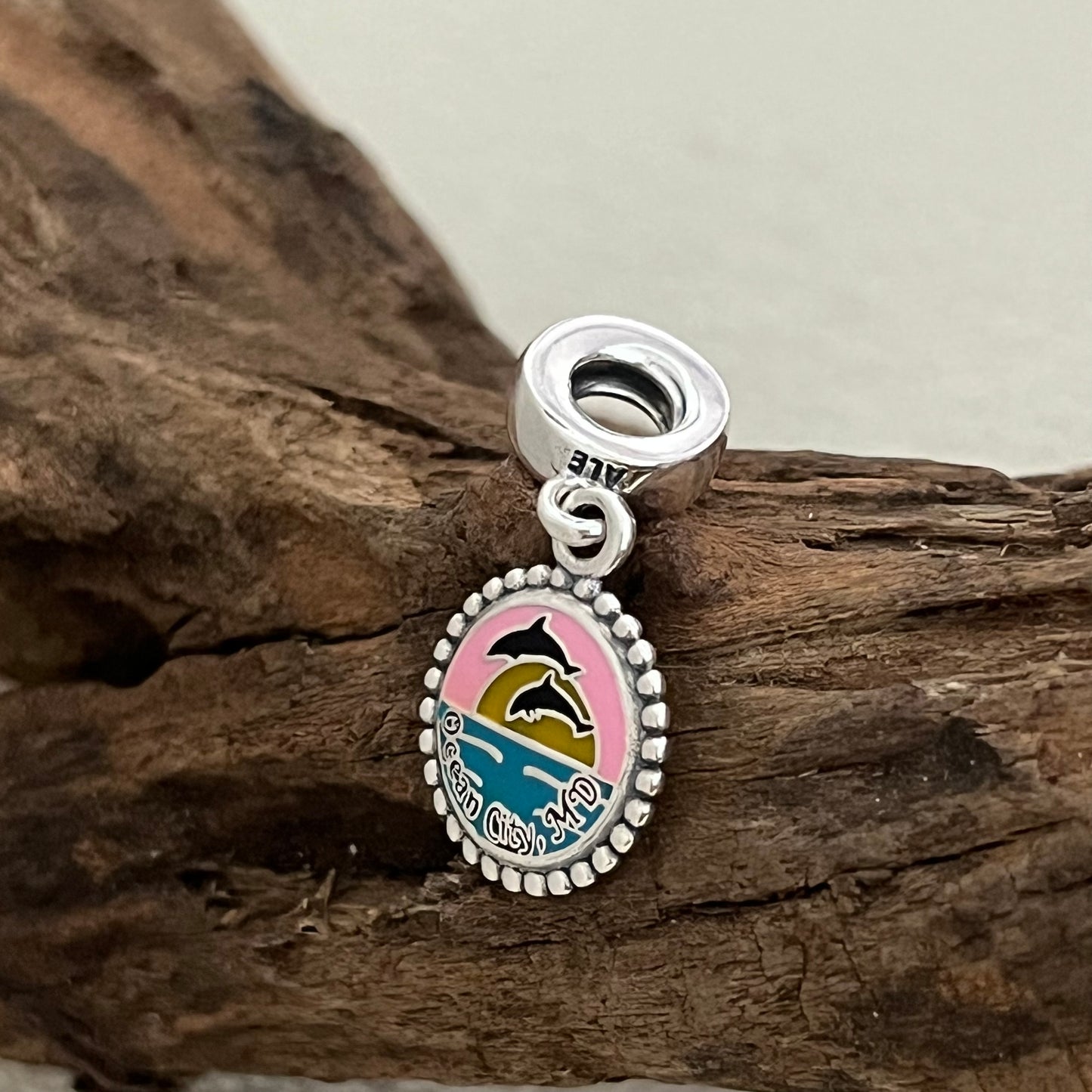 Ocean City Maryland Exclusive Dangle Charm Pendant for Pandora Bracelet