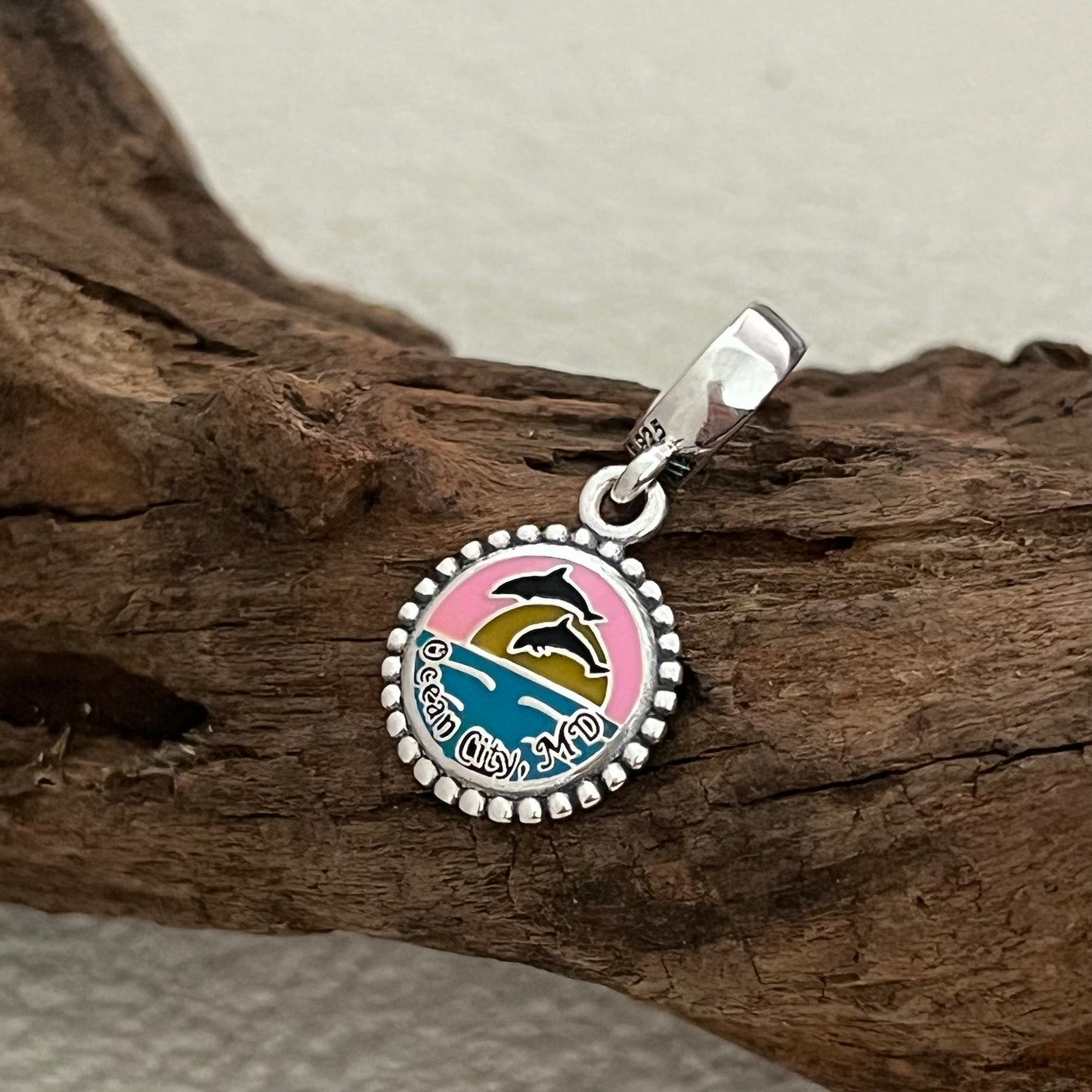 Ocean City Maryland Exclusive Dangle Charm Pendant for Pandora Bracelet