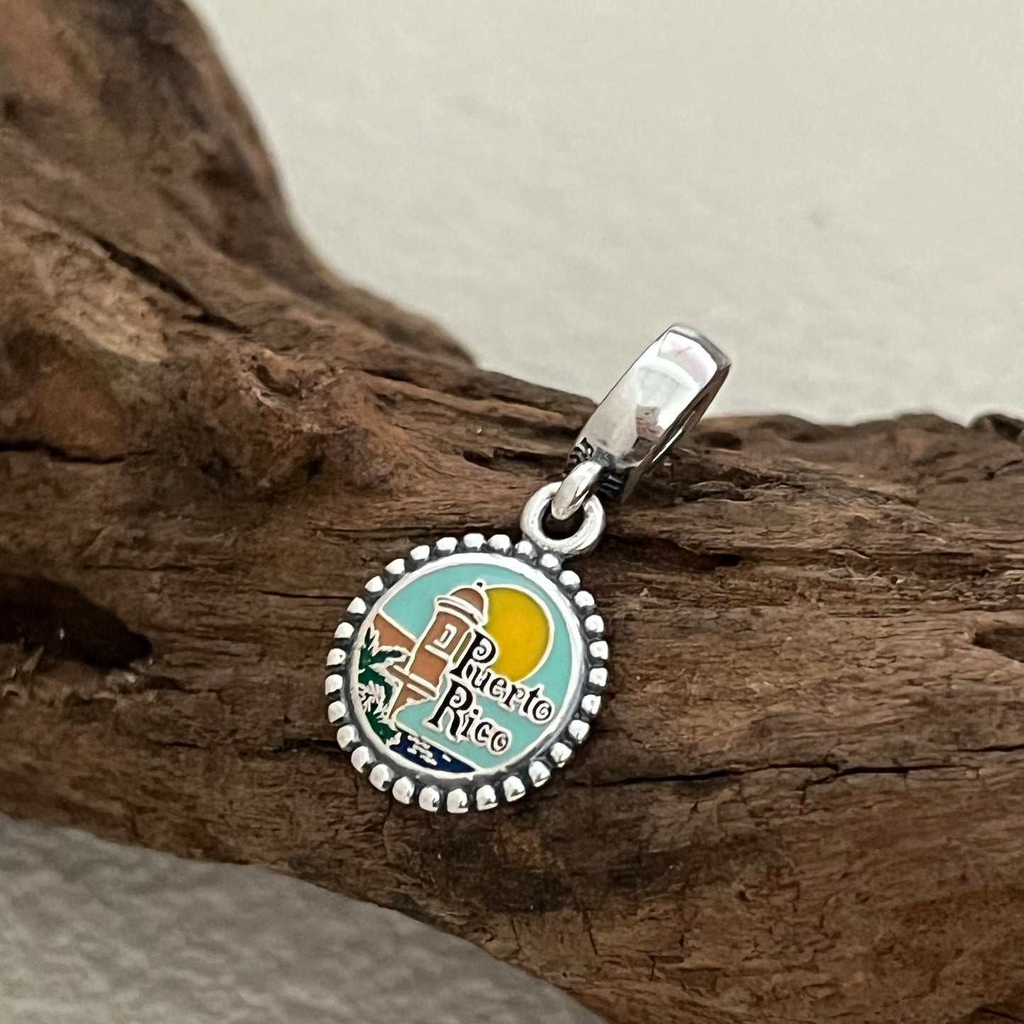 Puerto Rico Exclusive Dangle Charm Pendant for Pandora Bracelet