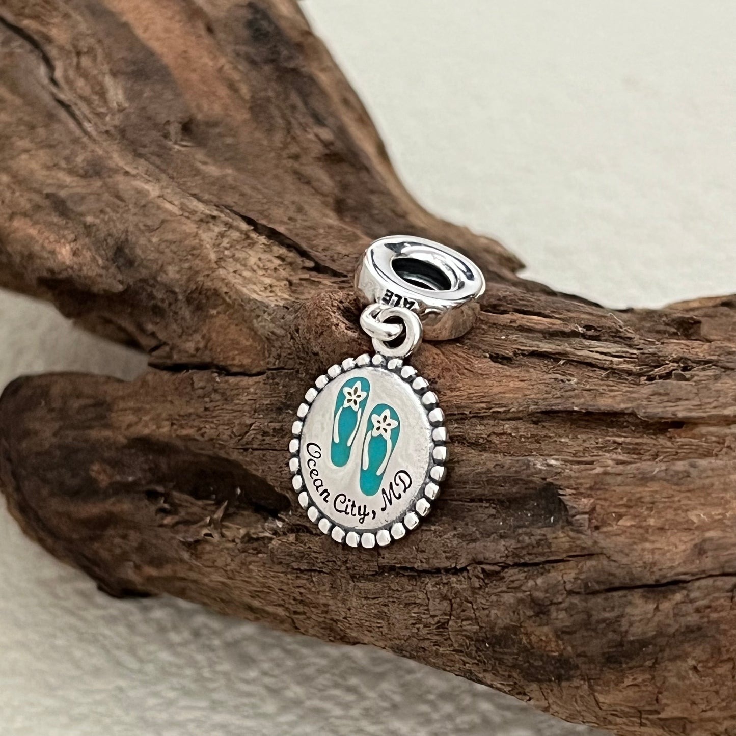 Maryland Ocean City Exclusive Dangle Charm Pendant for Pandora Bracelet