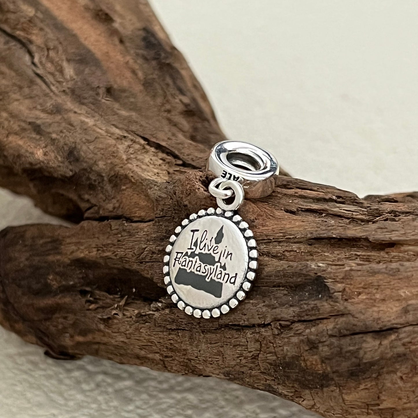 I live in Fantasyland Exclusive Dangle Charm Pendant for Pandora Bracelet