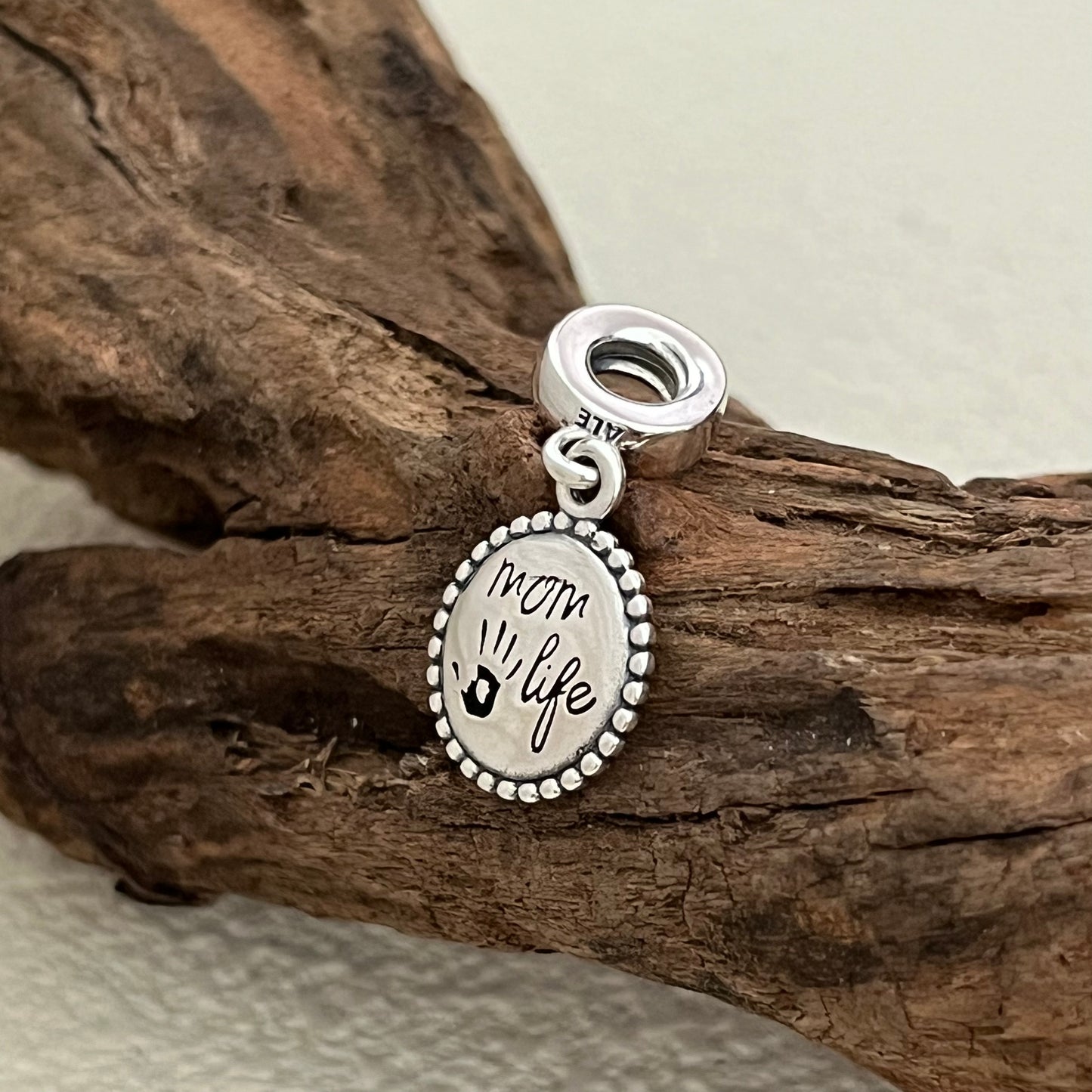 Mom Life for Mother Exclusive Dangle Charm Pendant for Pandora Bracelet