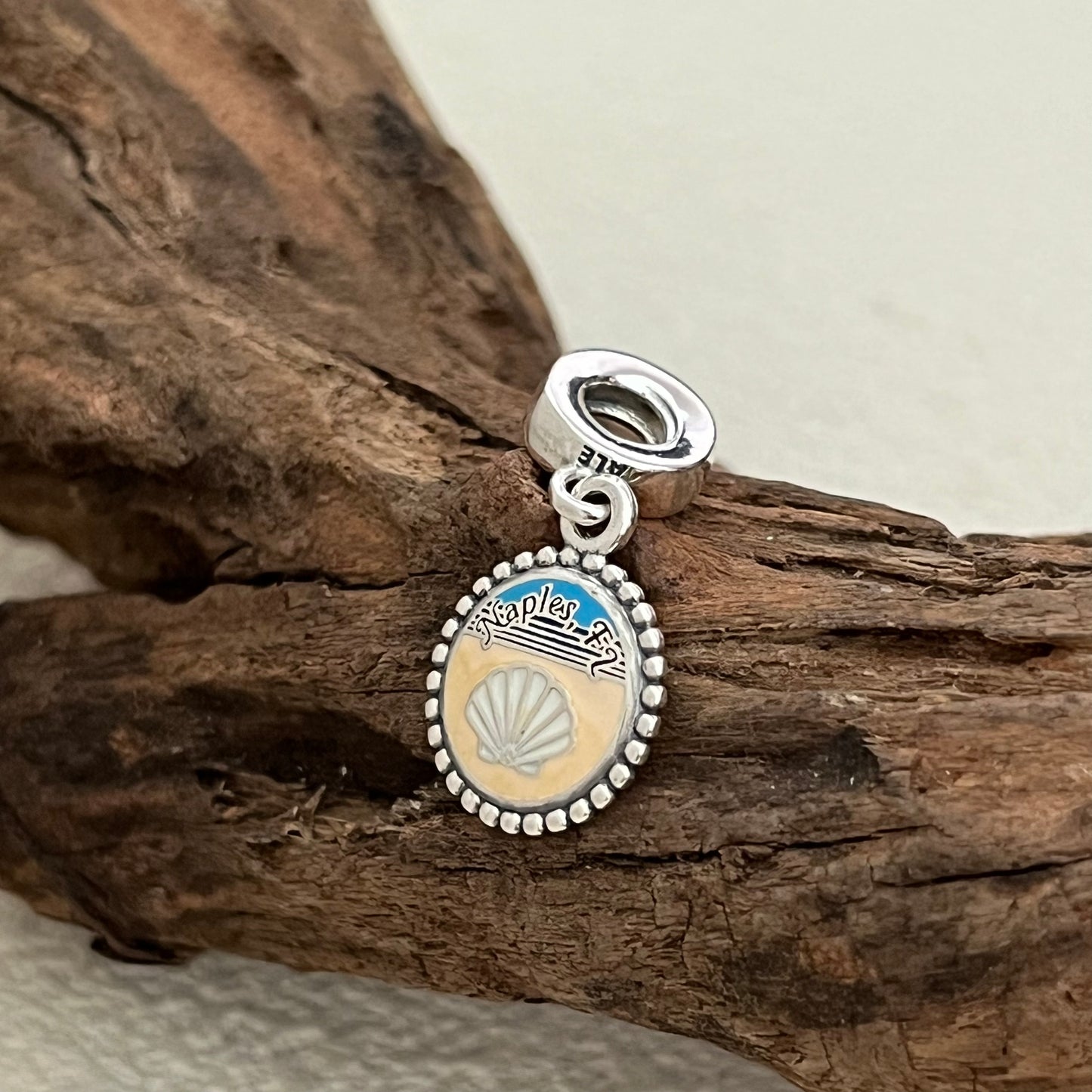 Naples Florida Shell Exclusive Dangle Charm Pendant for Pandora Bracelet