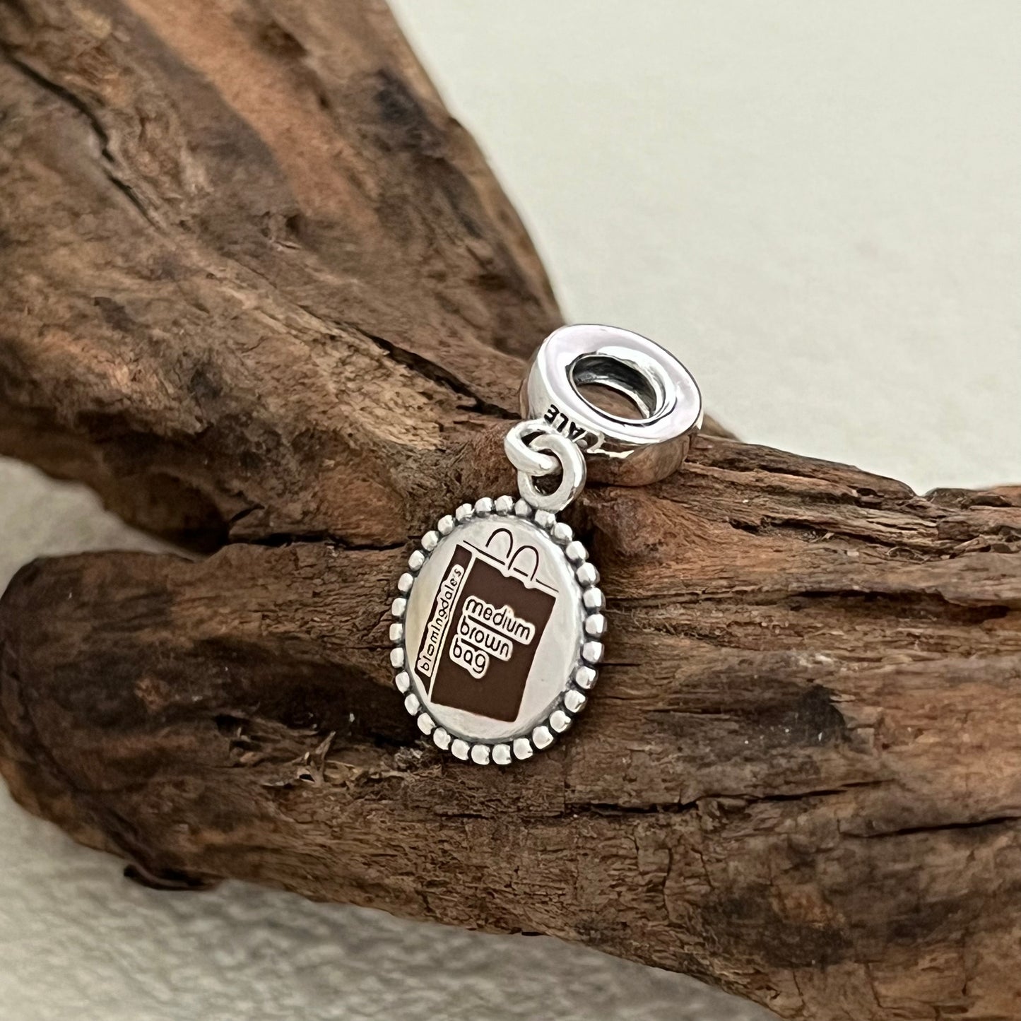 Bloomingdale's Medium Brown Bag Exclusive Dangle Charm Pendant for Pandora Bracelet