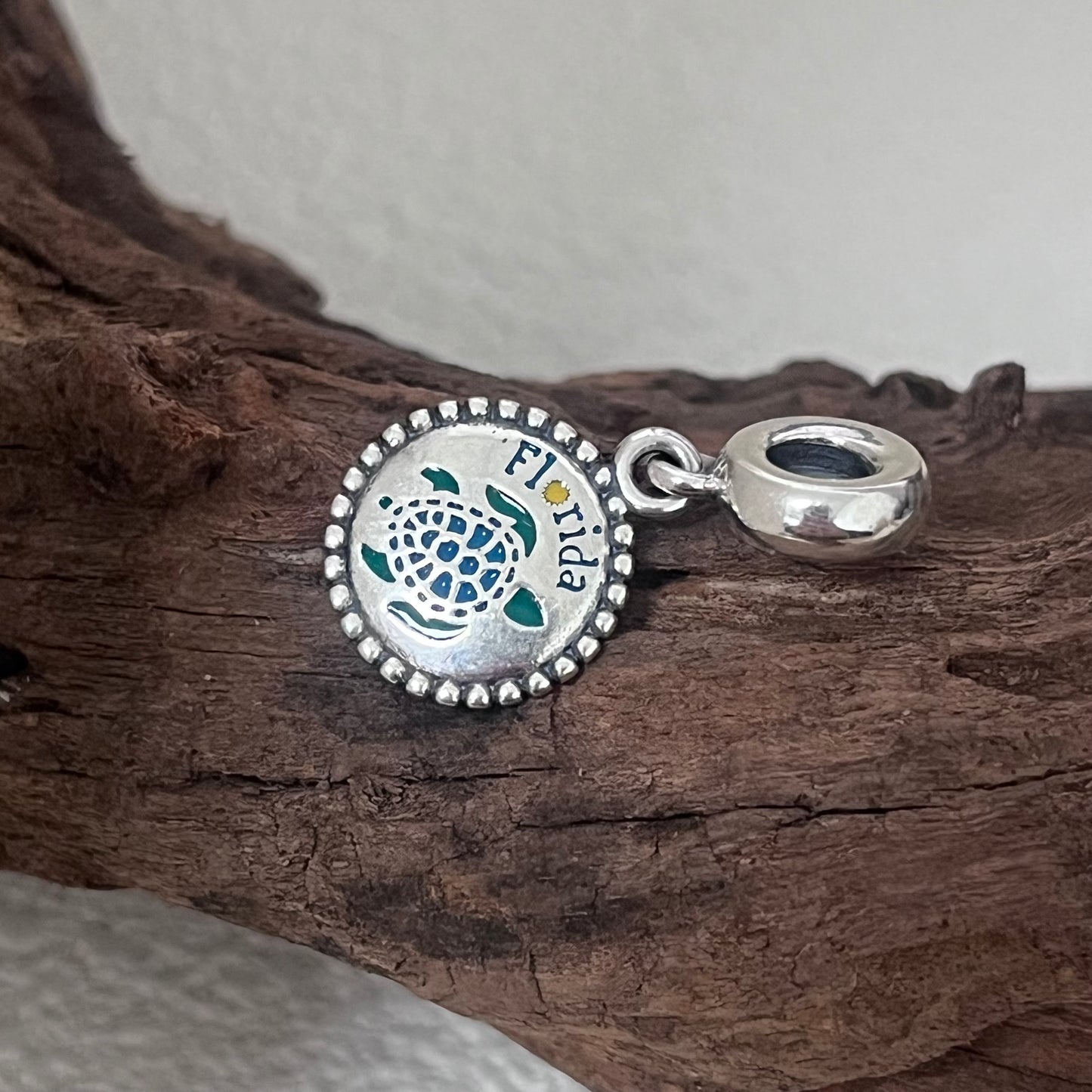 Florida Turtle Exclusive Dangle Charm Pendant for Pandora Bracelet