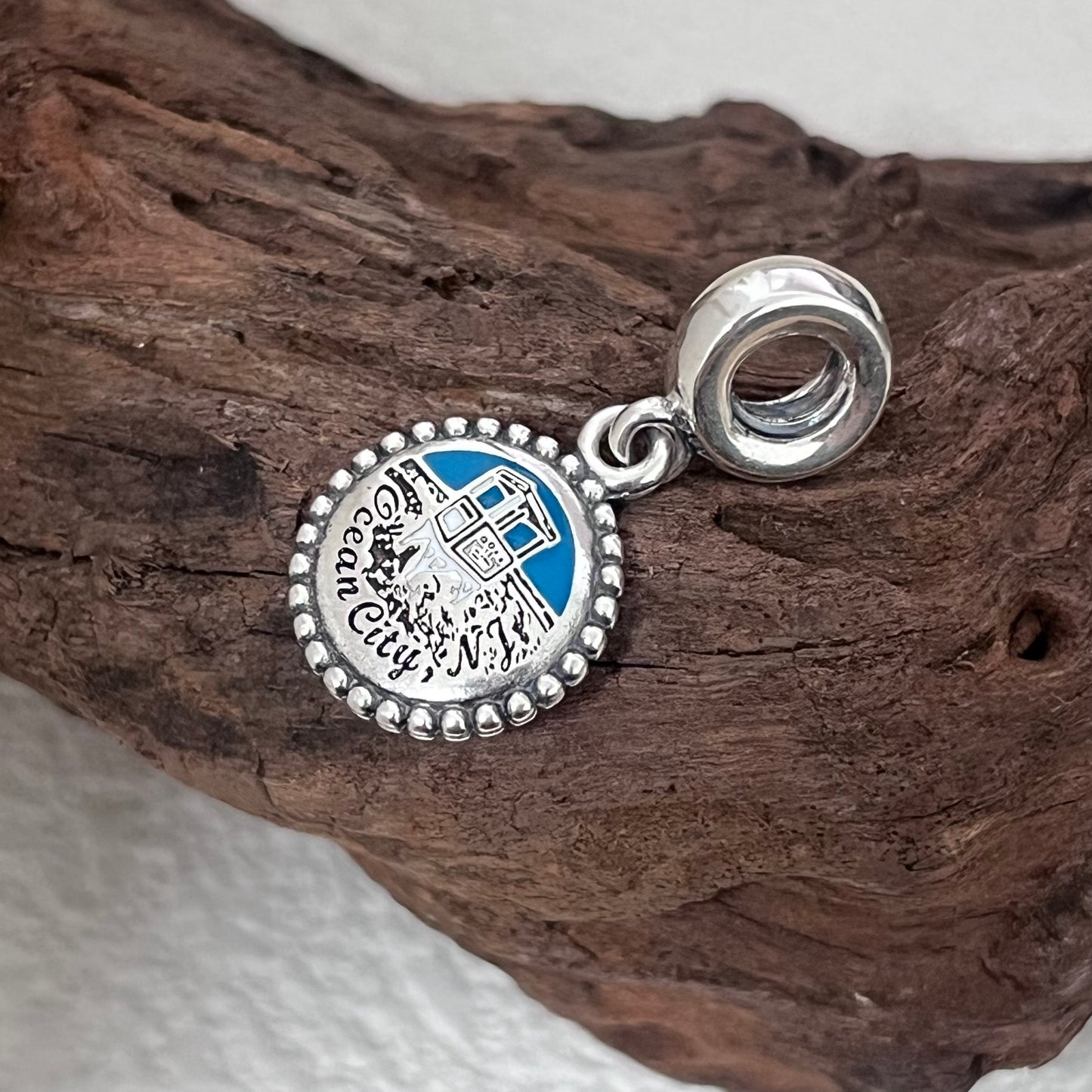 Ocean City NJ New Jersey Exclusive Dangle Charm Pendant for Pandora Bracelet