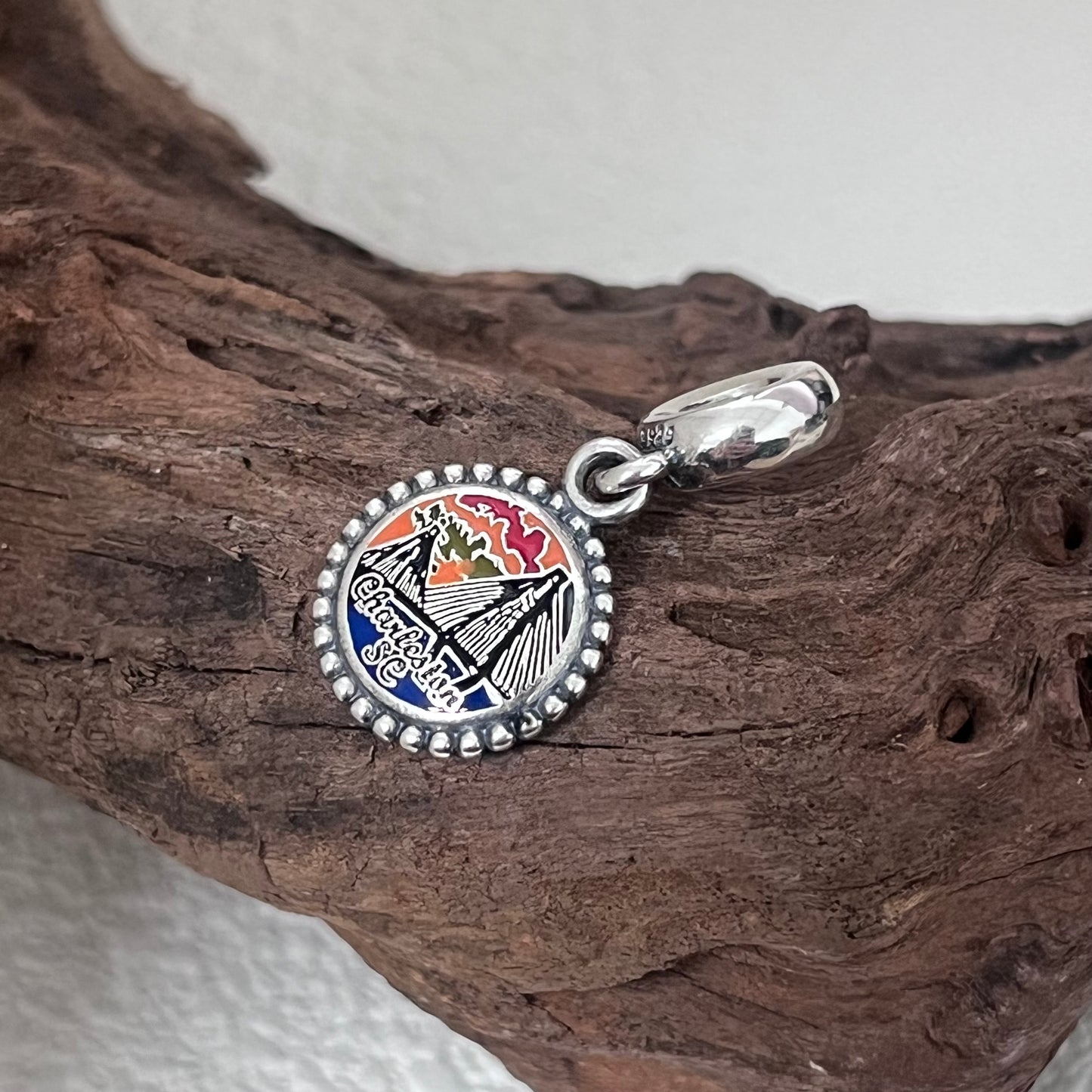 Charleston SC Exclusive Dangle Charm Pendant for Pandora Bracelet