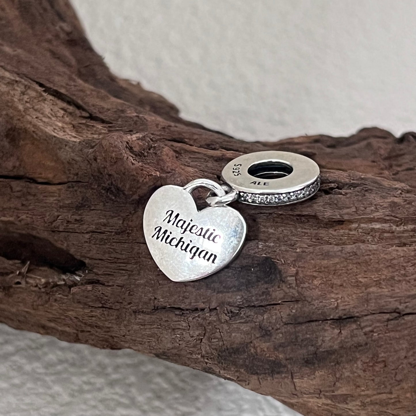 Majestic Michigan Exclusive Dangle Charm Pendant for Pandora Bracelet