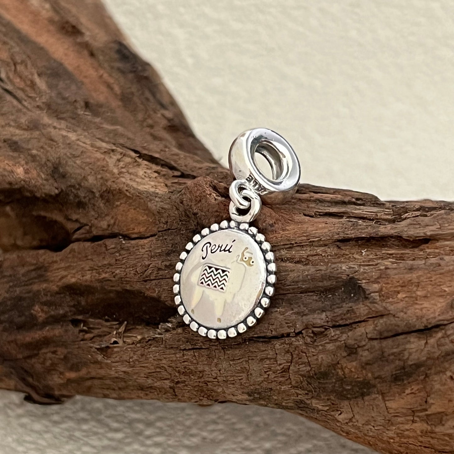 Peru Travel Exclusive Heart Dangle Charm Pendant for Pandora Bracelet
