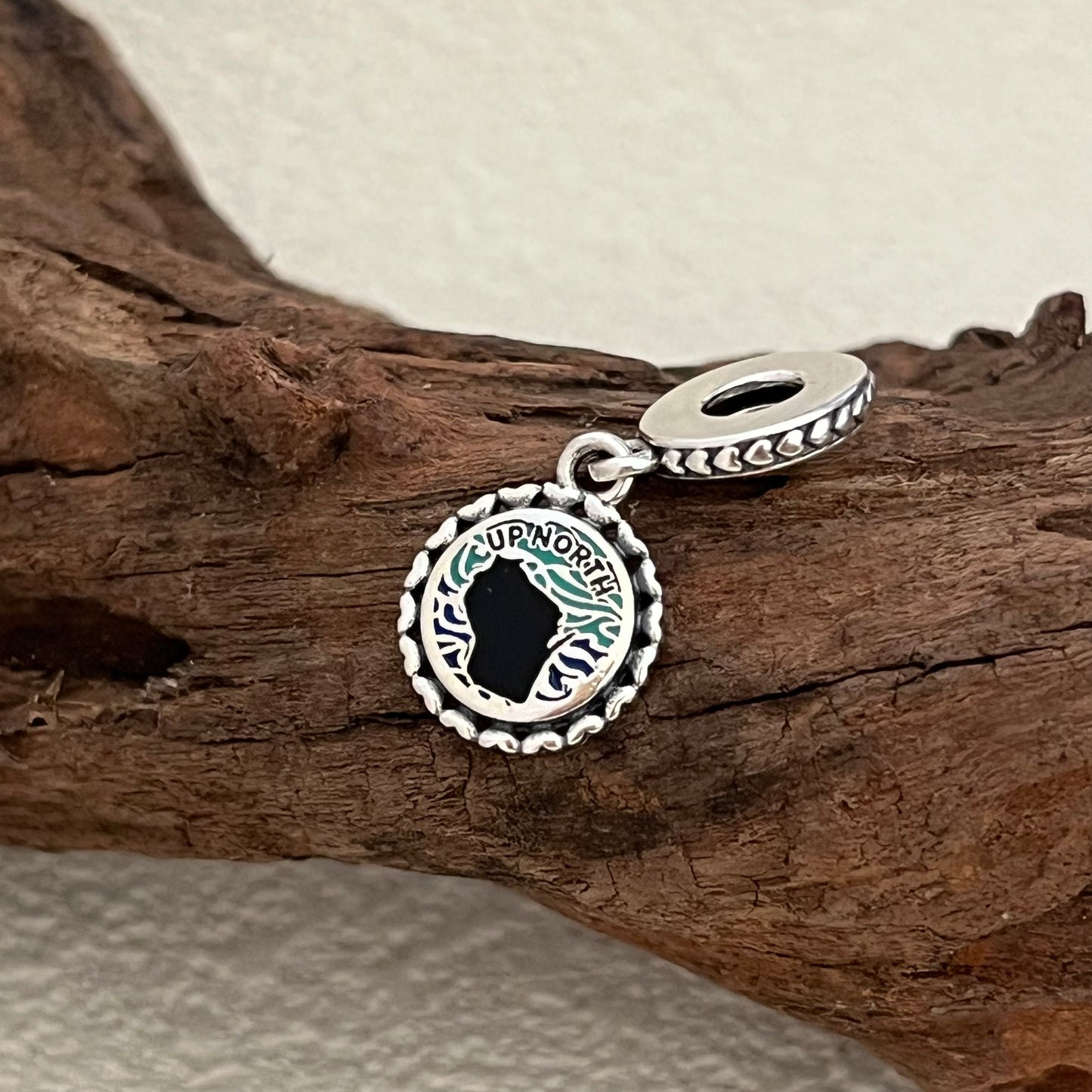 Michigan Up North WJ Exclusive Dangle Charm Pendant for Pandora Bracelet