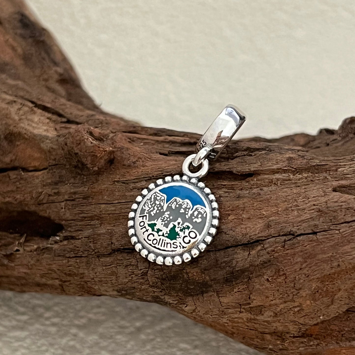 Fort Collins Colorado Exclusive Dangle Charm Pendant for Pandora Bracelet
