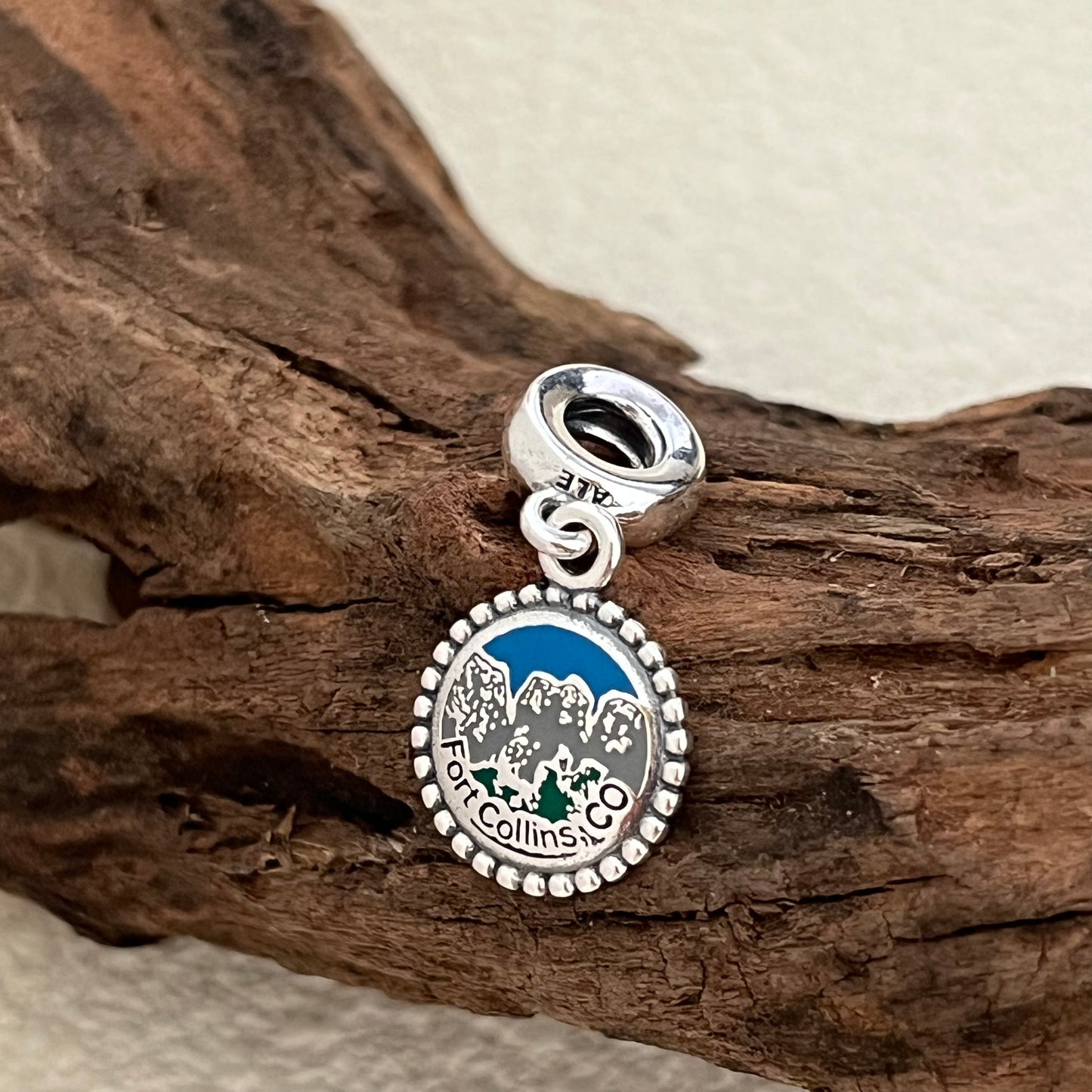 Fort Collins Colorado Exclusive Dangle Charm Pendant for Pandora Bracelet