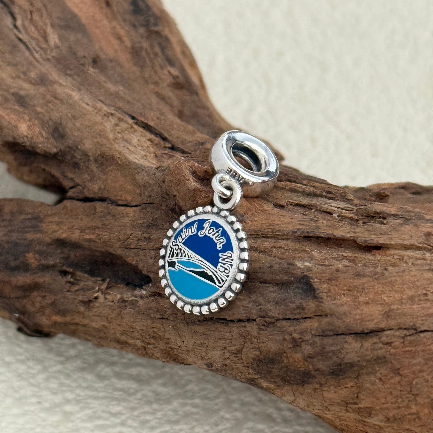 Saint John .NB Falls Bridge Exclusive Dangle Charm Pendant for Pandora Bracelet