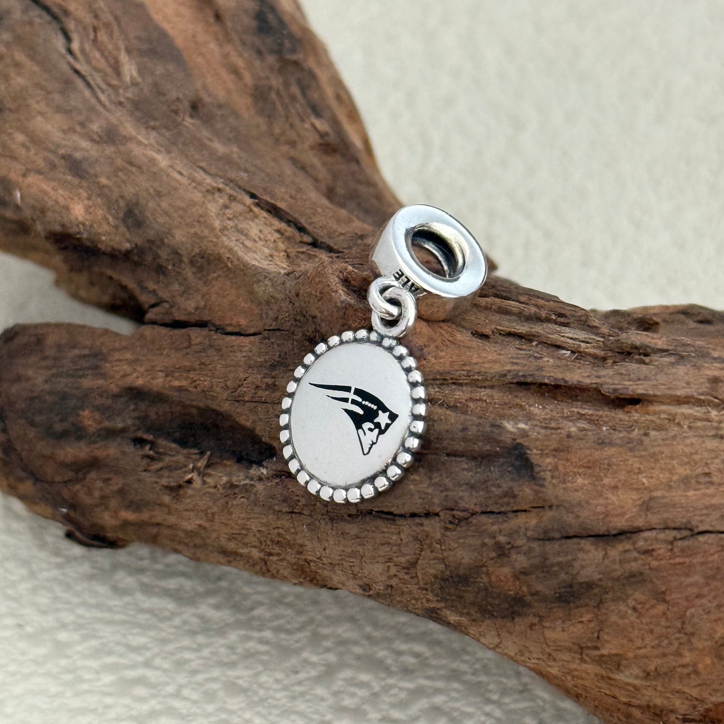New England Patriots Exclusive Dangle Charm Pendant for Pandora Bracelet