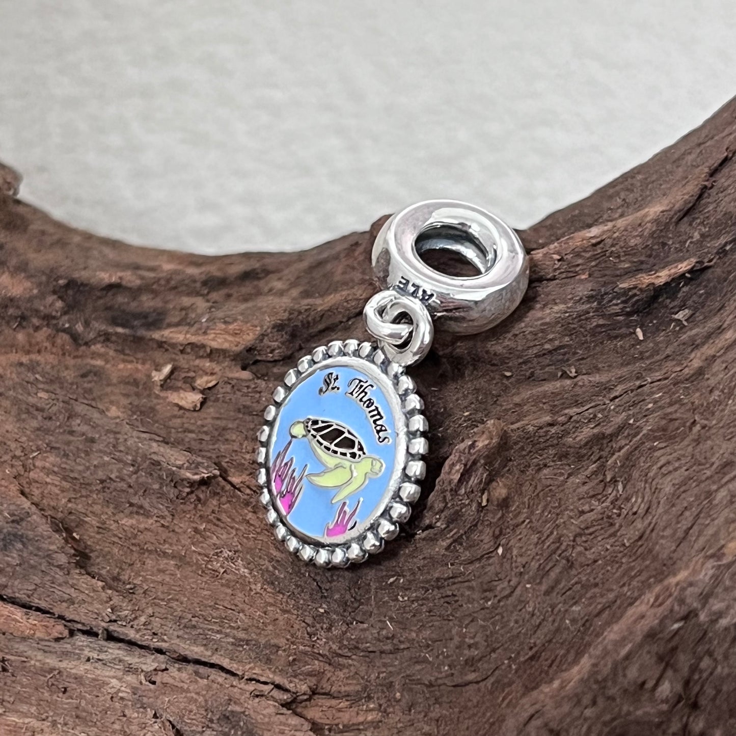 St. Thomas Sea turtle Ocean Exclusive Dangle Charm Pendant for Pandora Bracelet