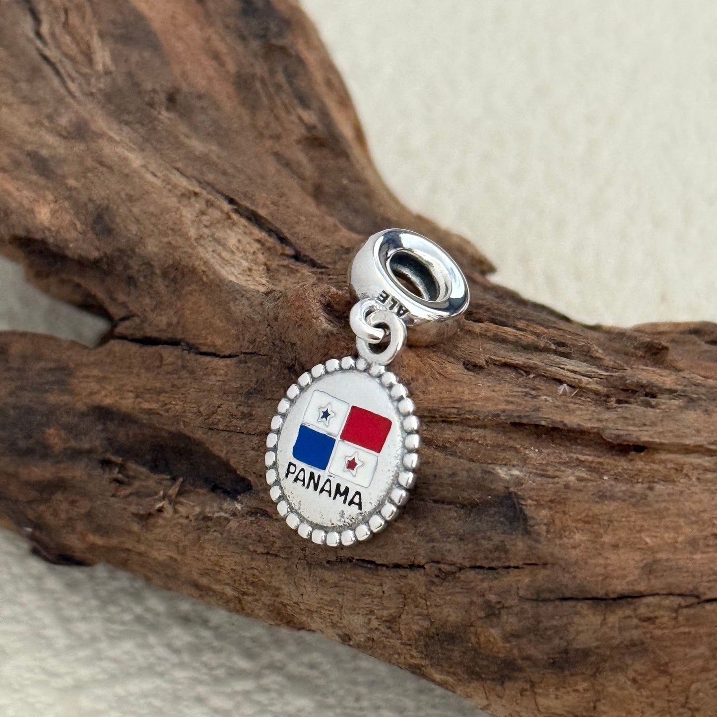 Panama Flag Exclusive Dangle Charm Pendant for Pandora Bracelet