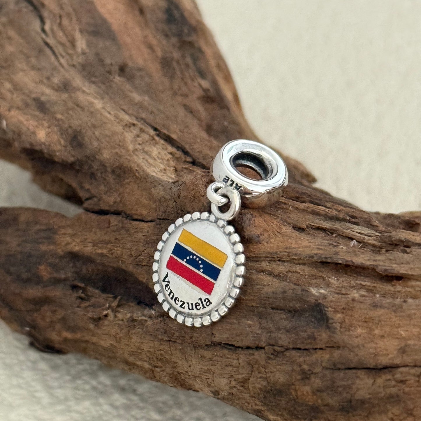 Venezuela Flag Exclusive Dangle Charm Pendant for Pandora Bracelet