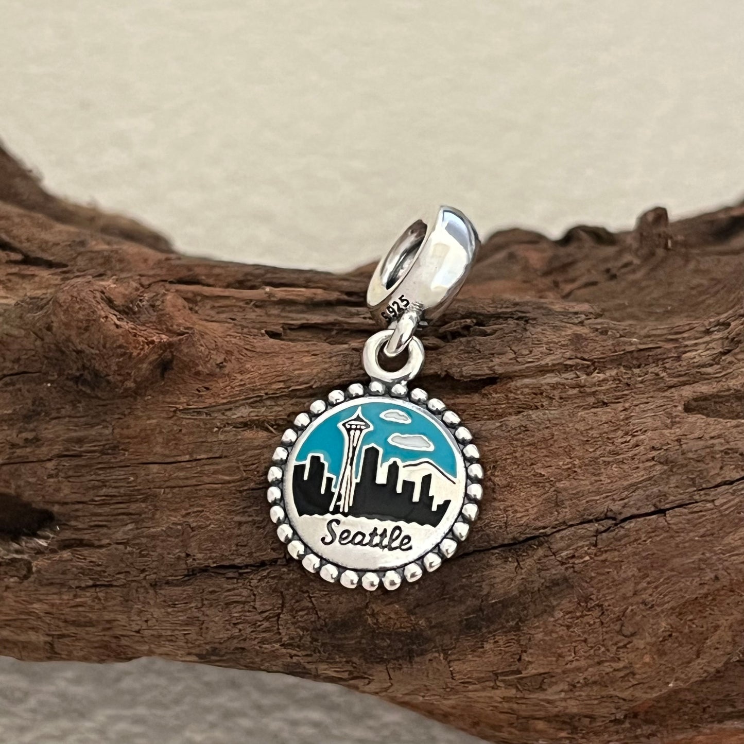 Seattle Space Needle Exclusive Dangle Charm Pendant for Pandora Bracelet