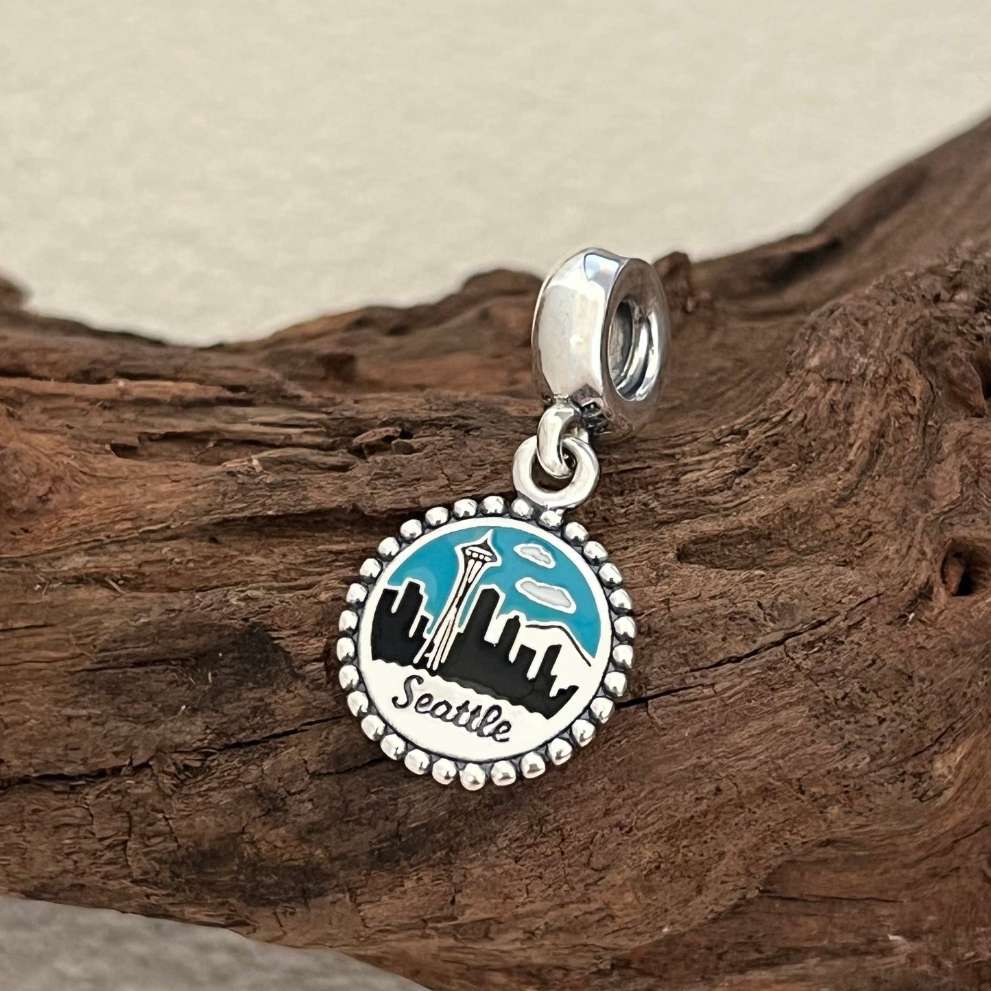 Seattle Space Needle Exclusive Dangle Charm Pendant for Pandora Bracelet