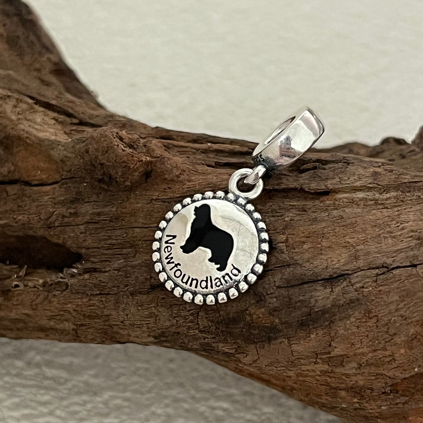 Newfoundland Dog Canada Exclusive Dangle Charm Pendant for Pandora Bracelet
