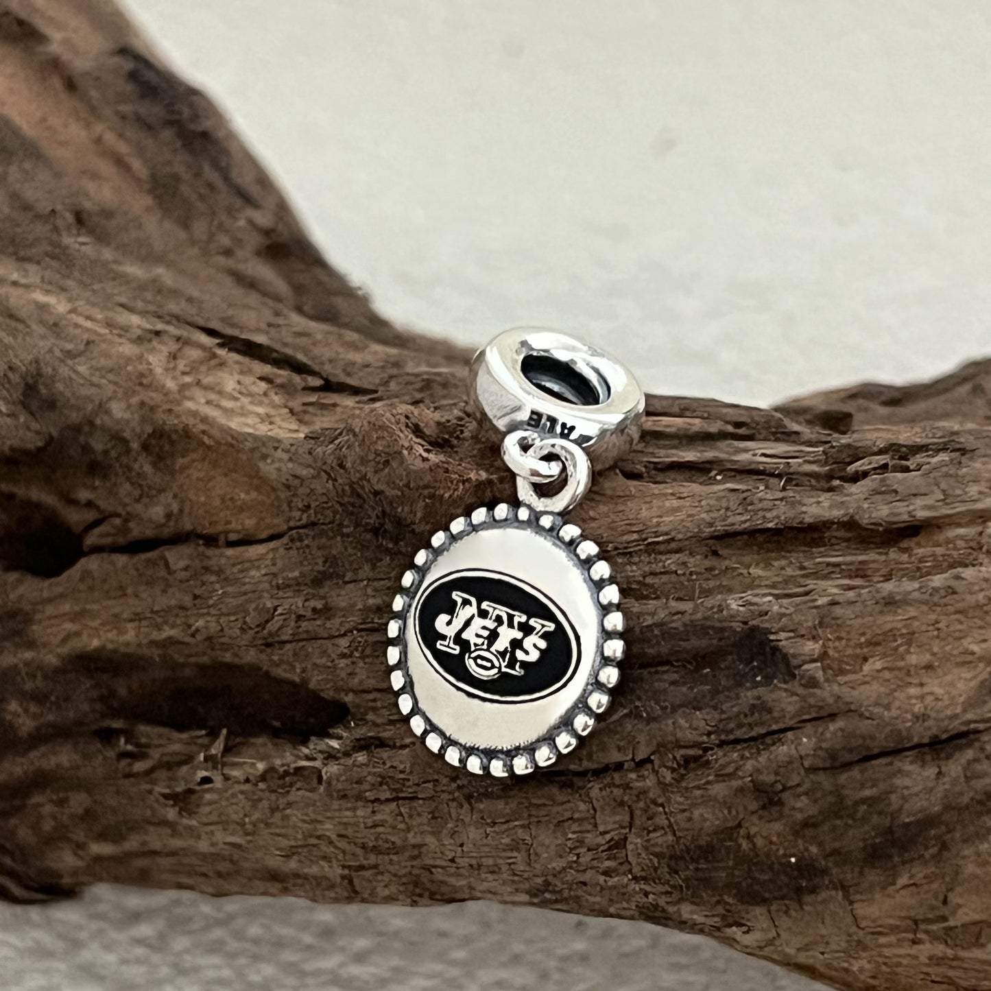 New York Jets NFL Football Exclusive Dangle Charm Pendant for Pandora Bracelet