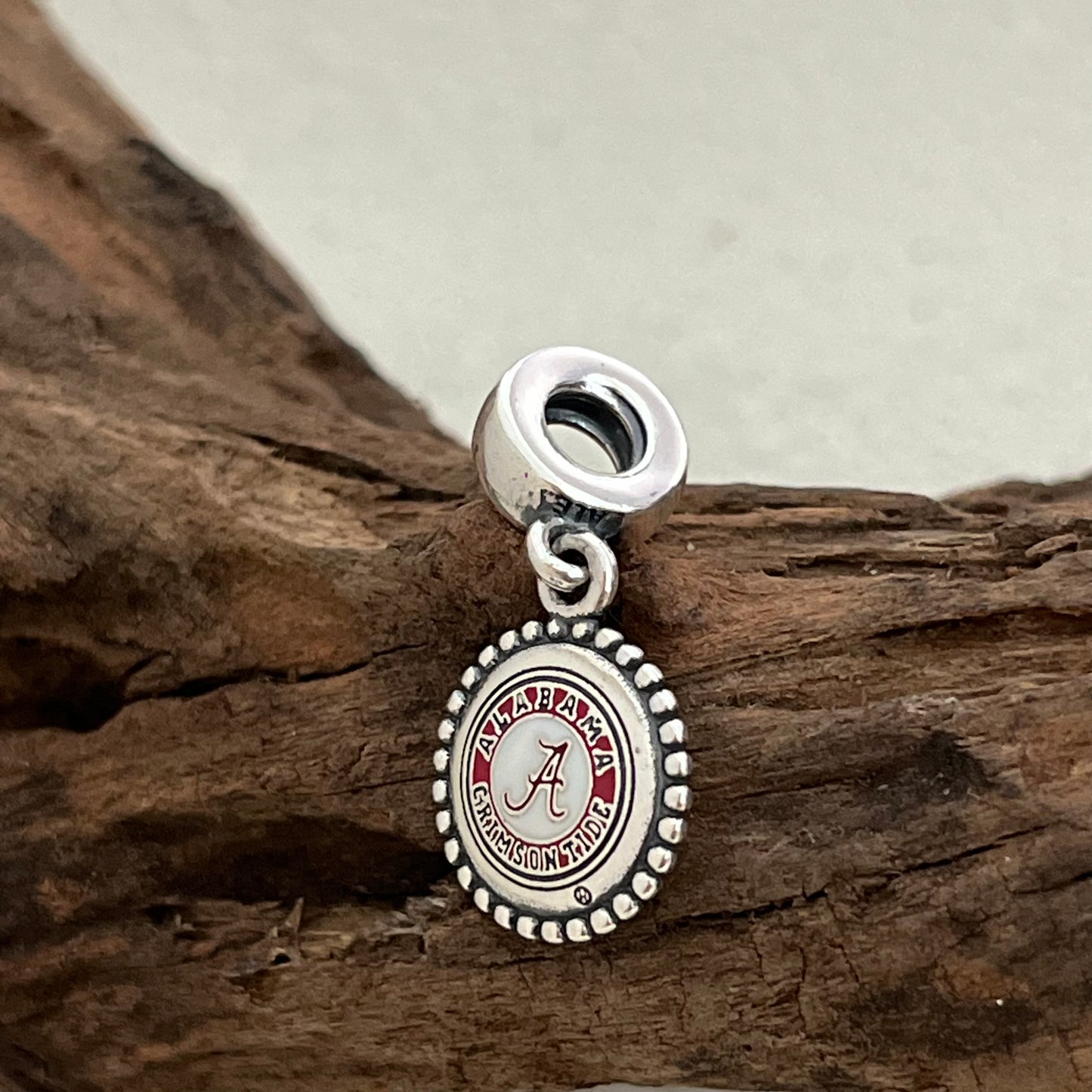 University of Alabama Alabama Crimson Tide Exclusive Dangle Charm Pendant for Pandora Bracelet