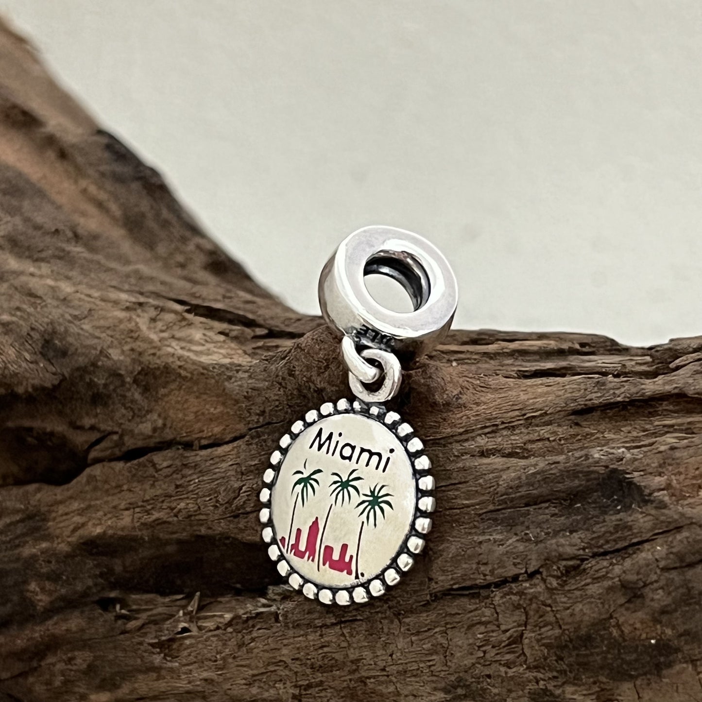 Miami Beach Exclusive Dangle Charm Pendant for Pandora Bracelet