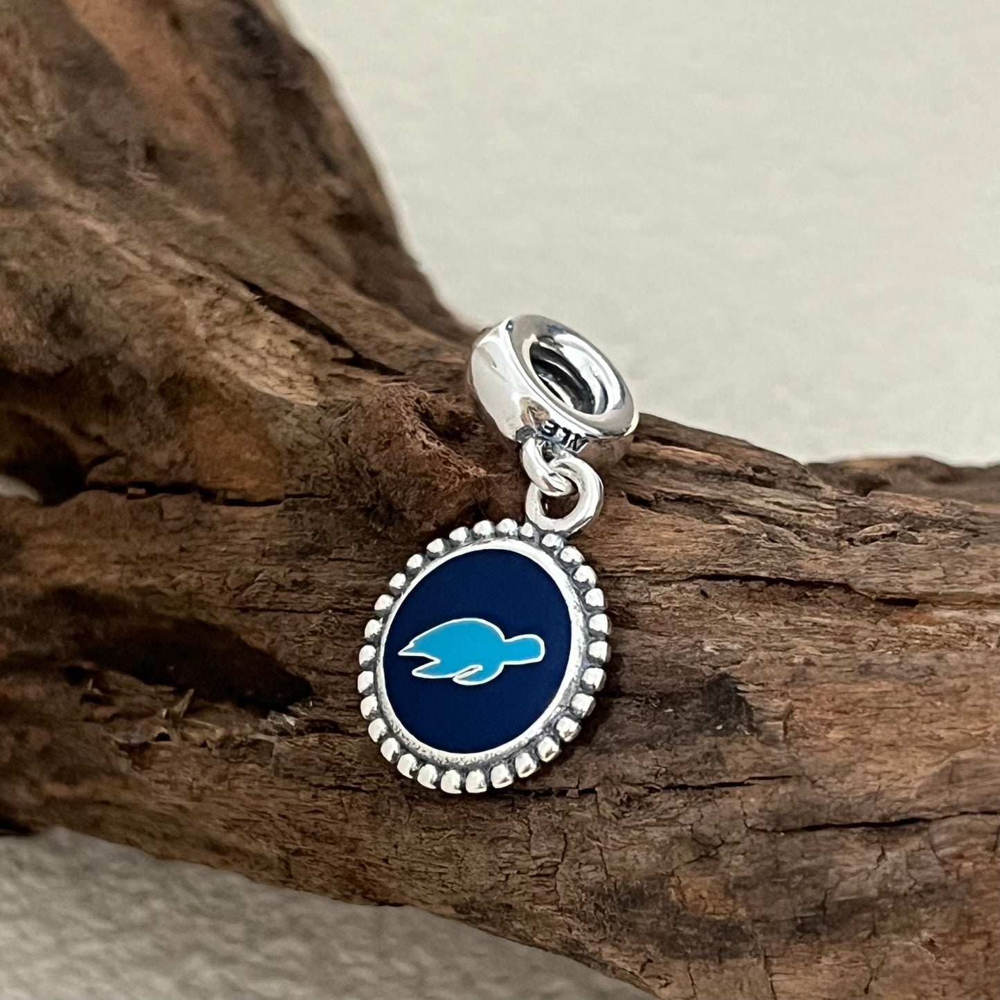 Blue Tortuga Celeste Exclusive Dangle Charm Pendant for Pandora Bracelet