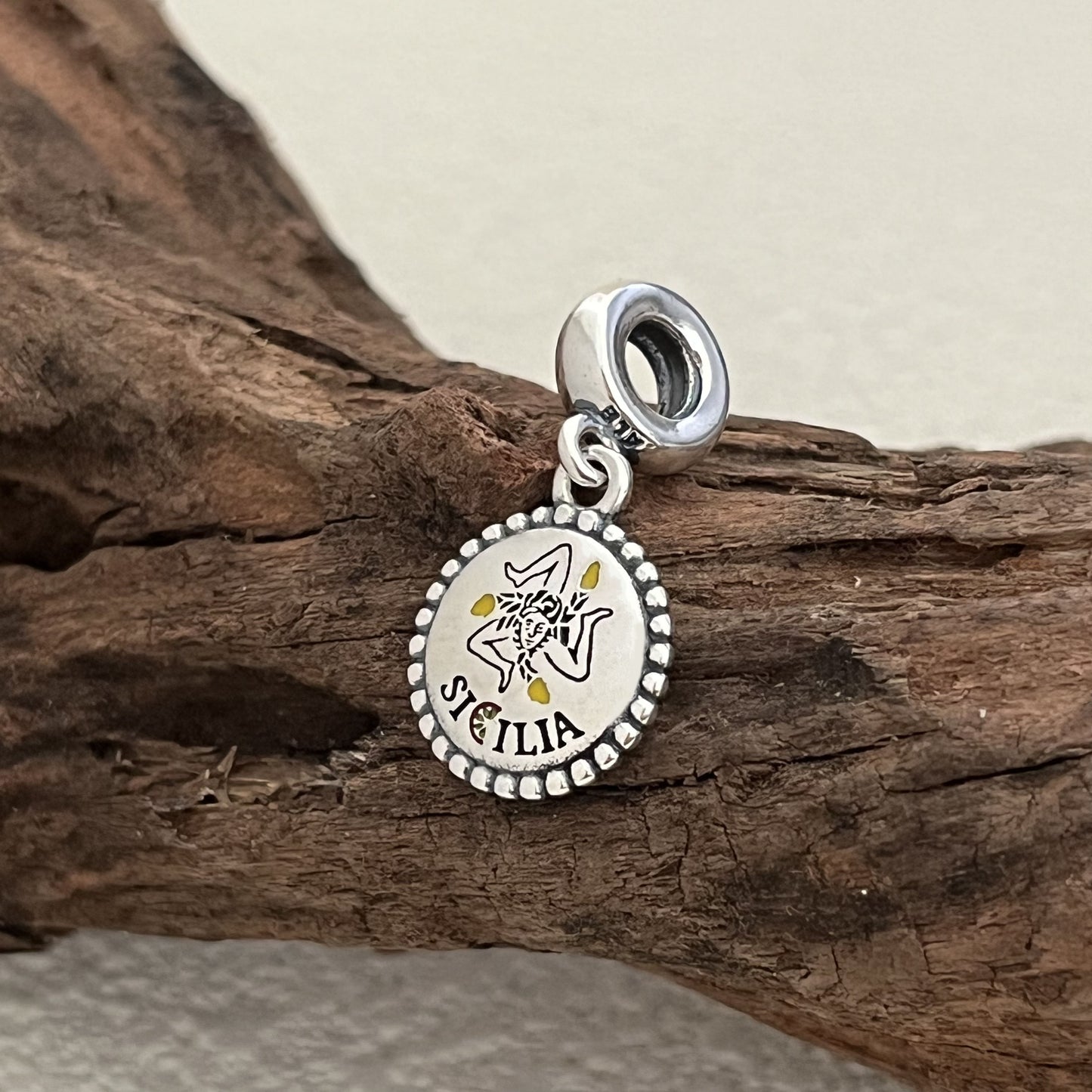 Sicilia Exclusive Dangle Charm Pendant for Pandora Bracelet