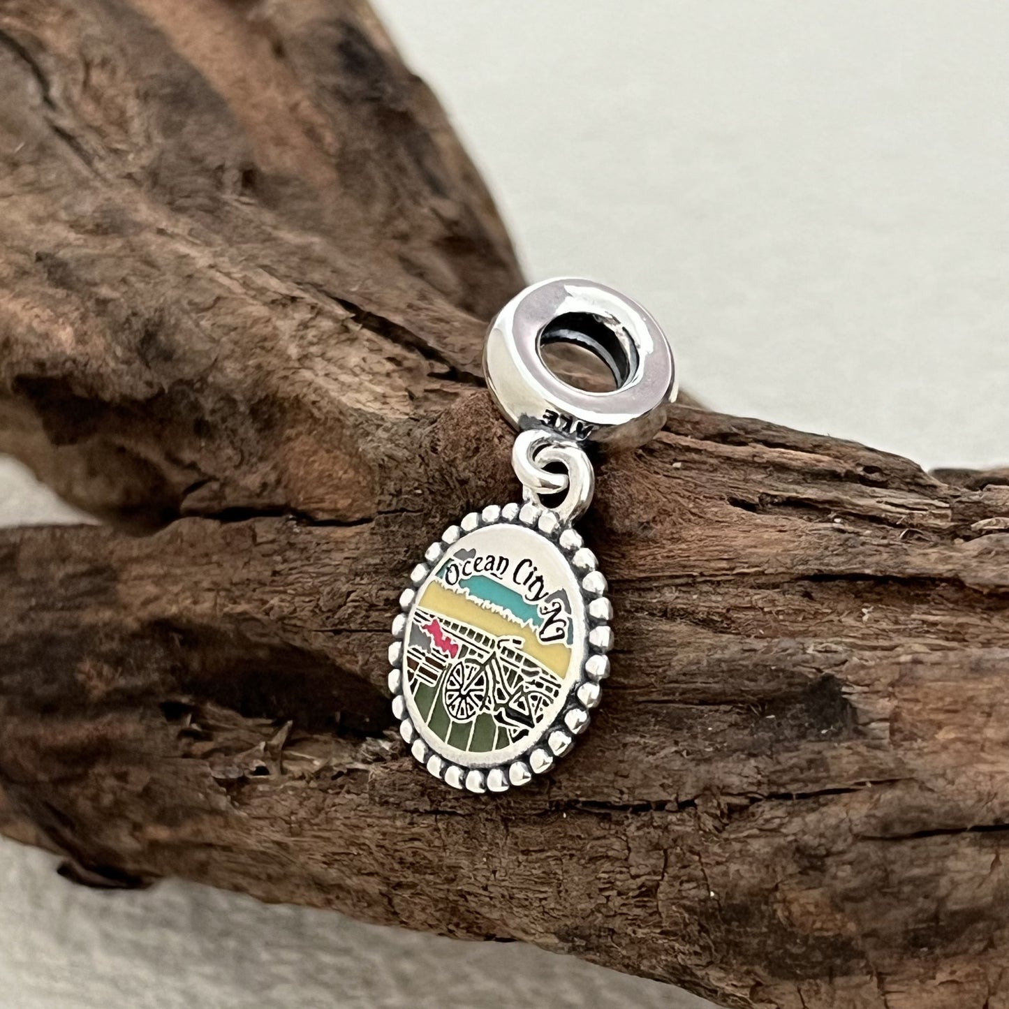 Ocean City NJ New Jersey Exclusive Dangle Charm Pendant for Pandora Bracelet
