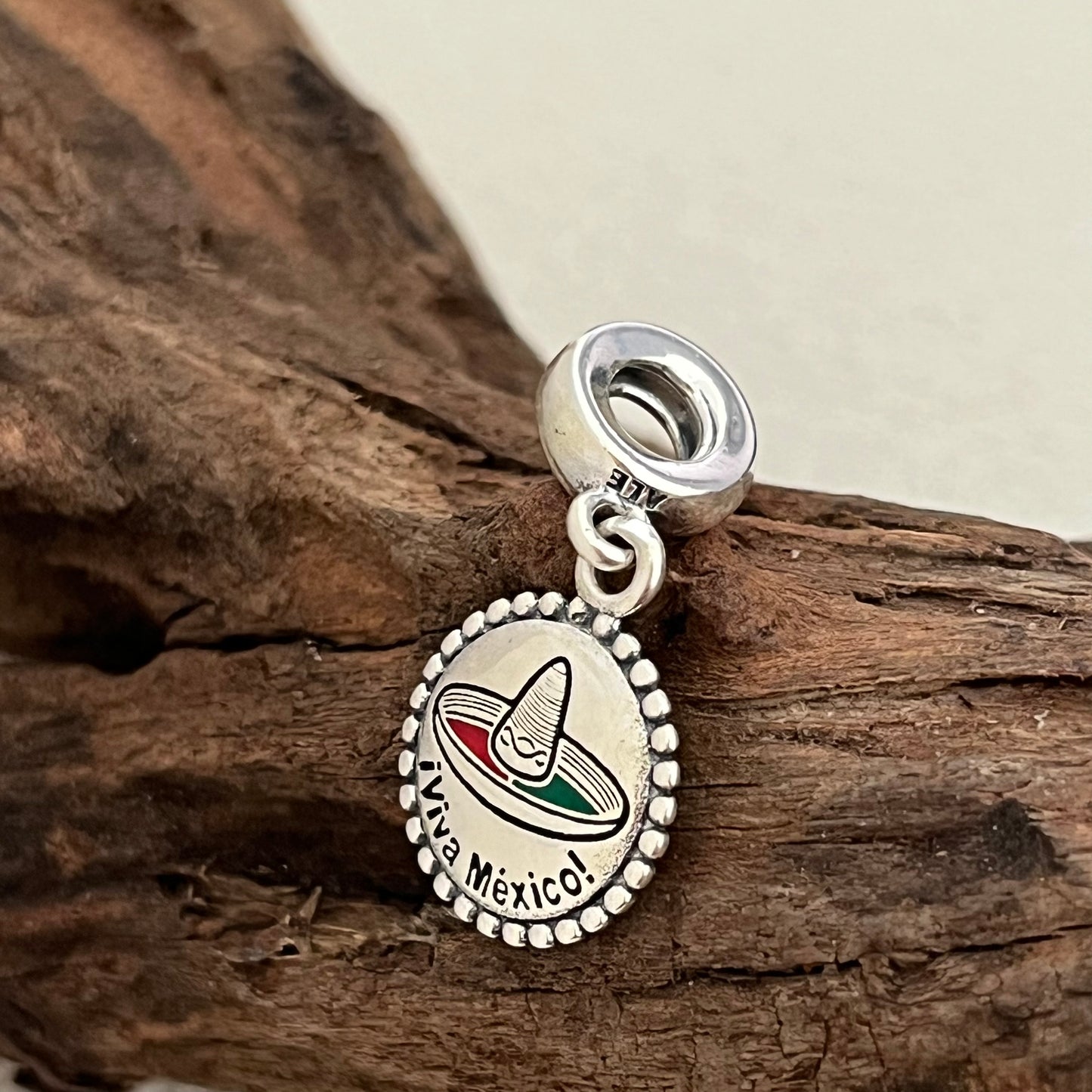 ¡Viva México! Viva Mexico Sombrero Exclusive Dangle Charm Pendant for Pandora Bracelet