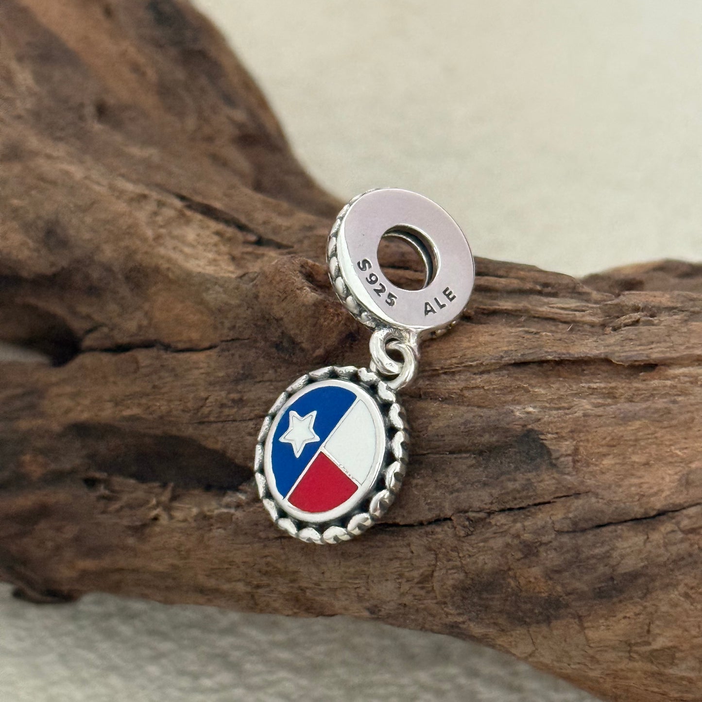 Texas Flag Exclusive Dangle Charm Pendant for Pandora Bracelet
