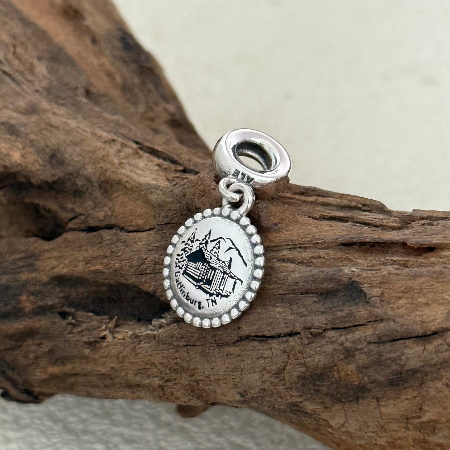 Gatlinburg, Tennessee Exclusive Dangle Charm Pendant for Pandora Bracelet