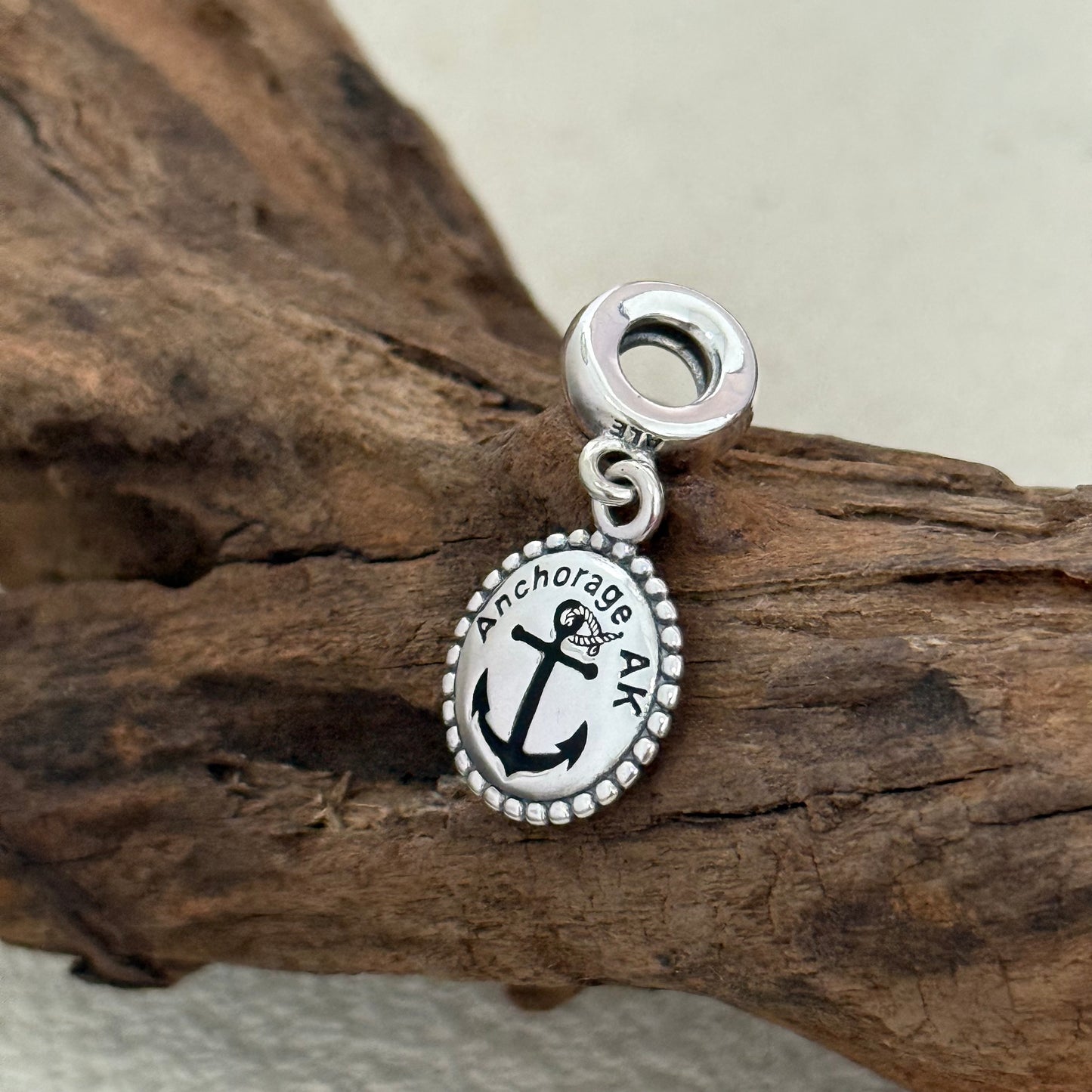 Anchorage AK Exclusive Dangle Charm Pendant for Pandora Bracelet