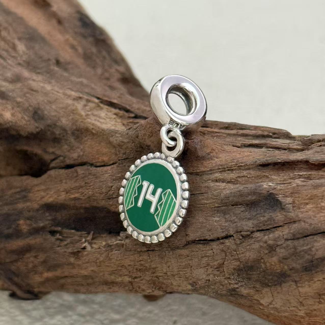 Mexico Soccer Jersey #14 Exclusive Dangle Charm Pendant for Pandora Bracelet