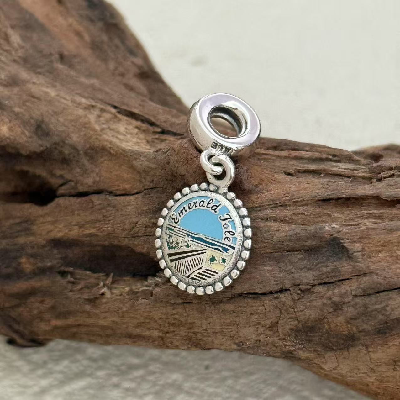 Emerald lsle Exclusive Dangle Charm Pendant for Pandora Bracelet