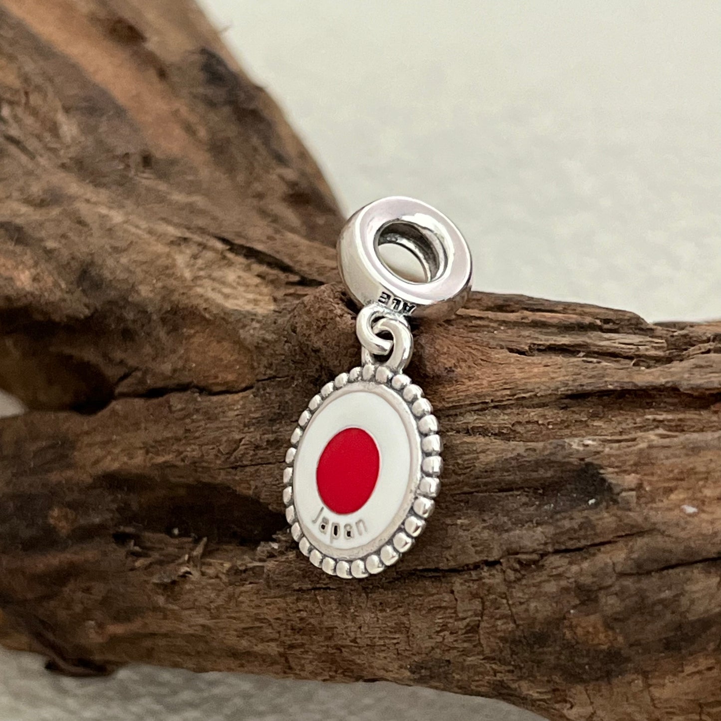 Japan Flag Exclusive Dangle Charm Pendant for Pandora Bracelet S925 Silver