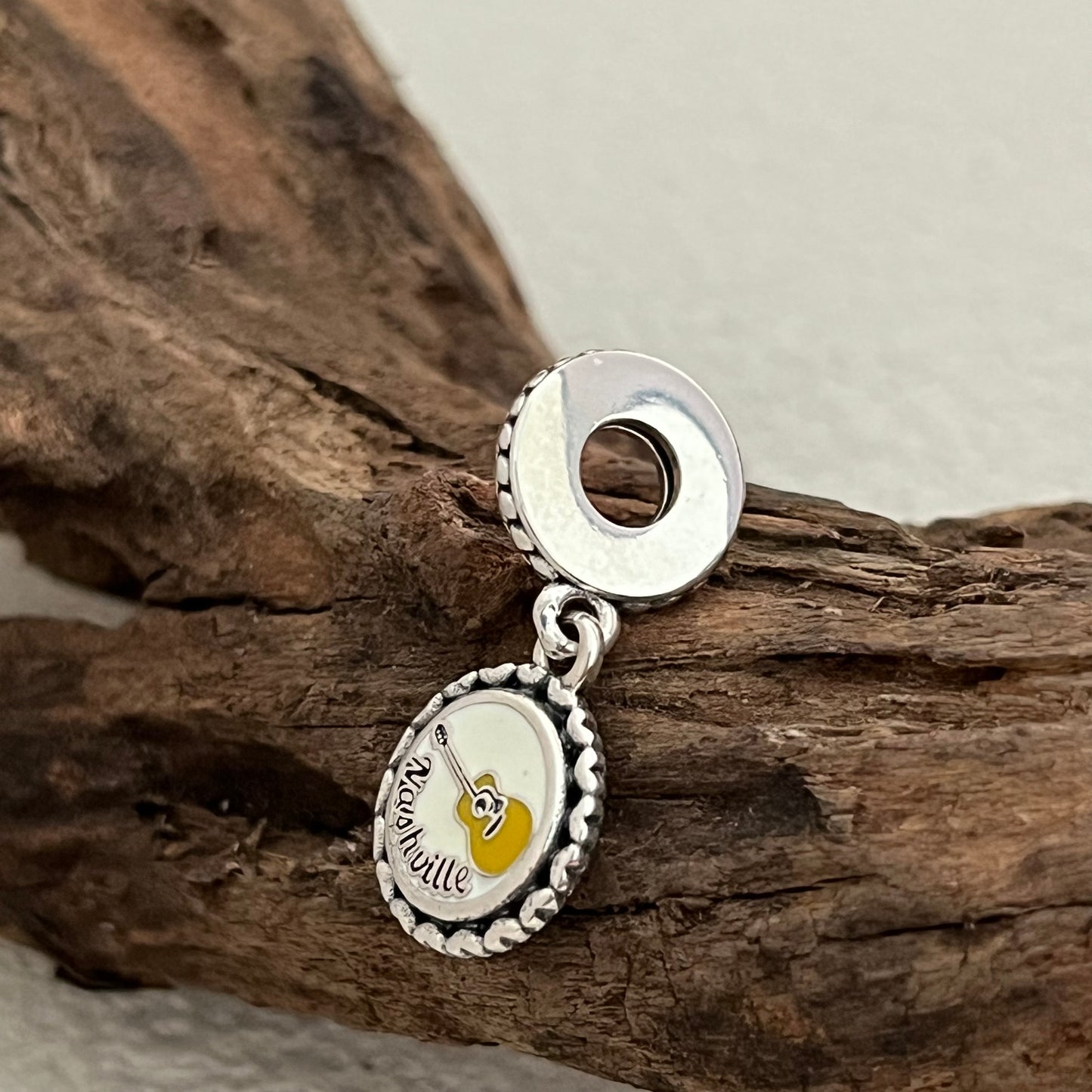 Music City Nashville Exclusive Dangle Charm Pendant for Pandora Bracelet S925 Silver