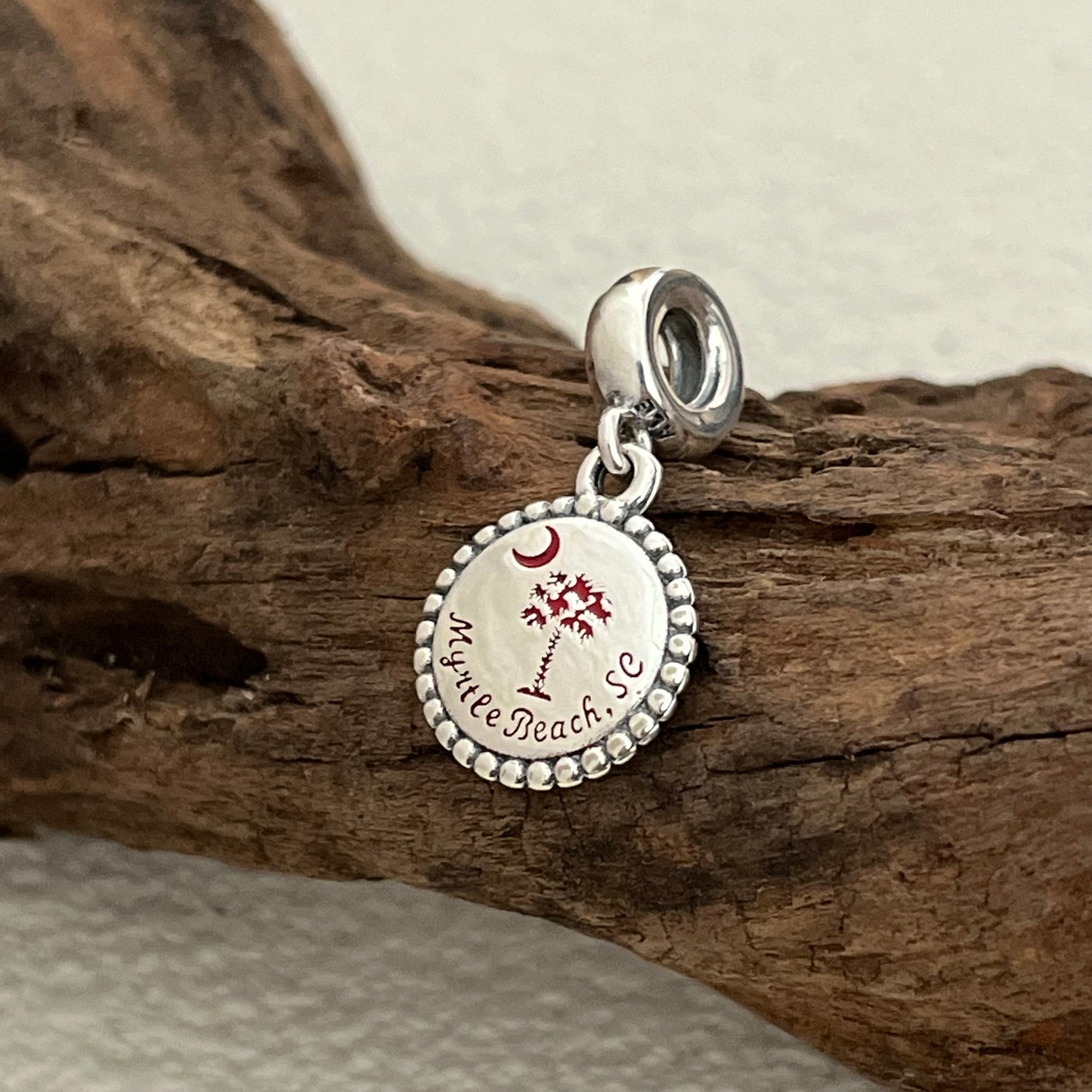 Myrtle Beach, SC Exclusive Dangle Charm Pendant for Pandora Bracelet S925 Silver