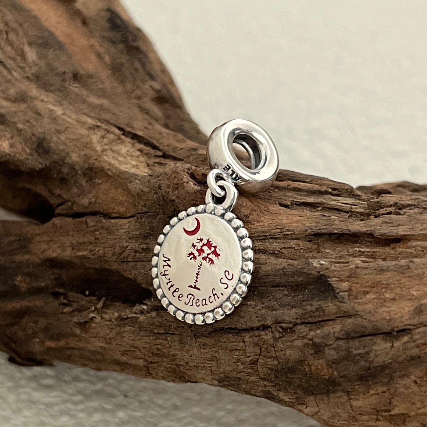 Myrtle Beach, SC Exclusive Dangle Charm Pendant for Pandora Bracelet S925 Silver