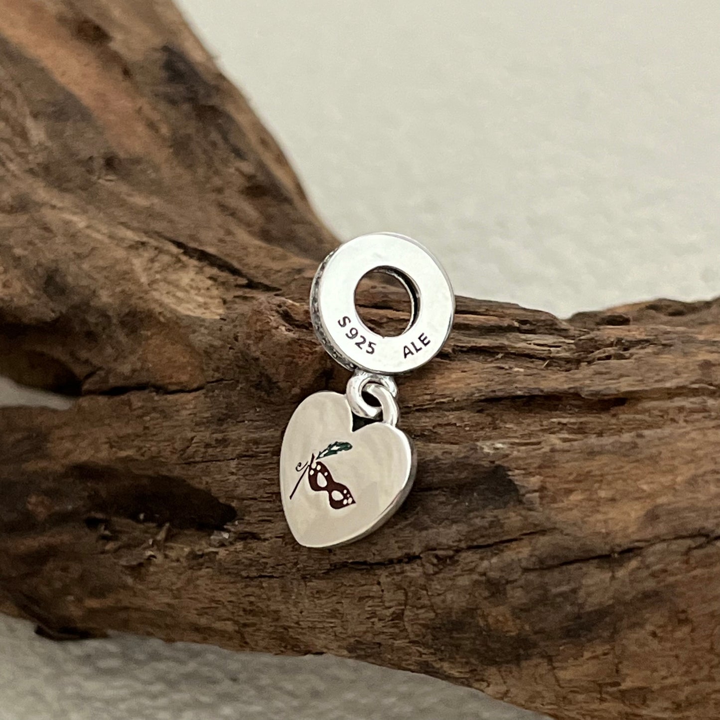 New Orleans Heart Exclusive Dangle Charm Pendant for Pandora Bracelet S925 Silver