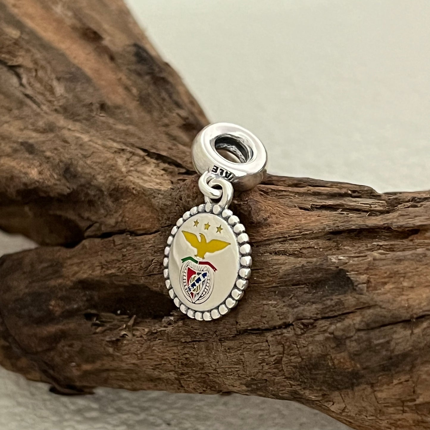 S.L. Benfica Exclusive Dangle Charm Pendant for Pandora Bracelet S925 Silver