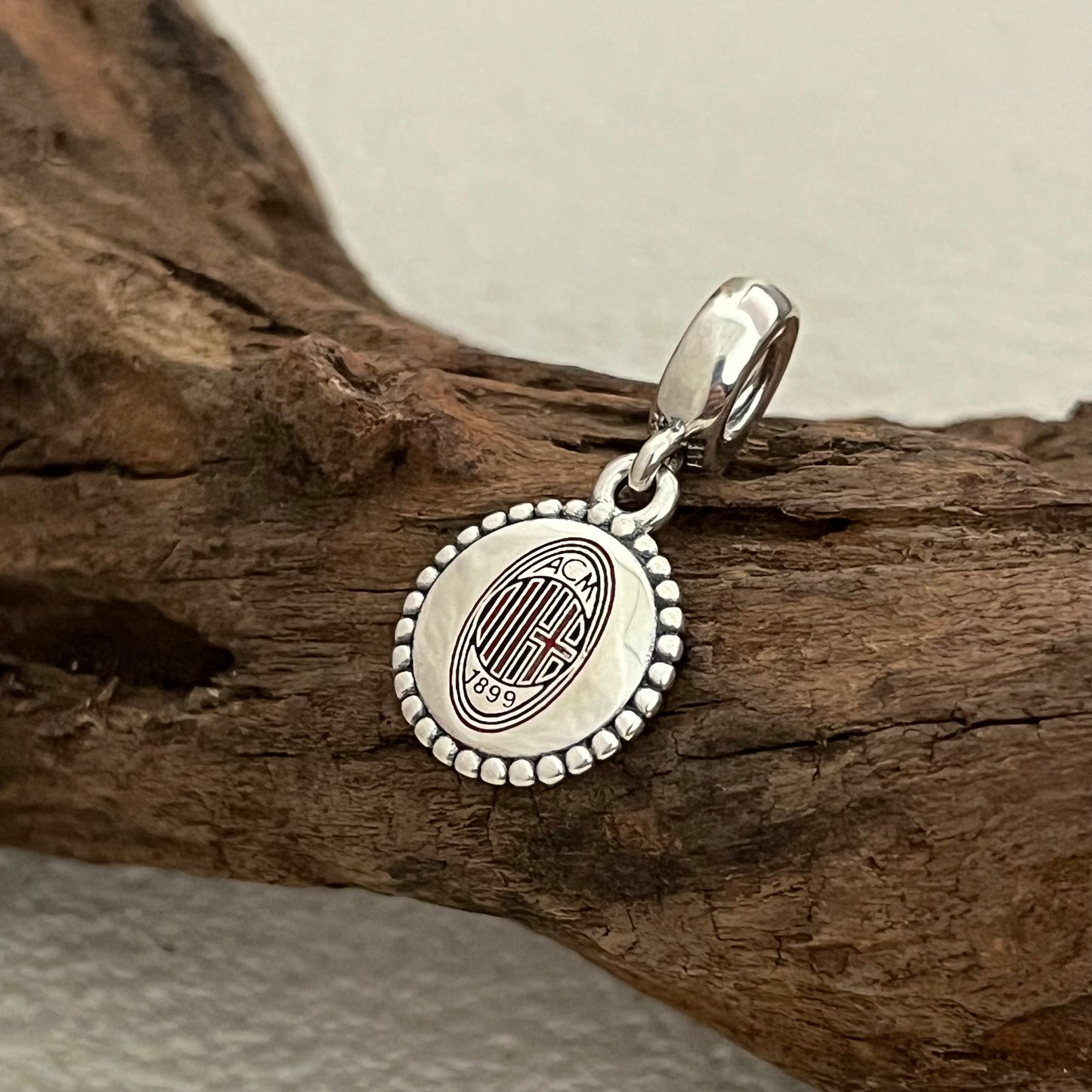 A.C. Milan Exclusive Dangle Charm Pendant for Pandora Bracelet S925 Silver