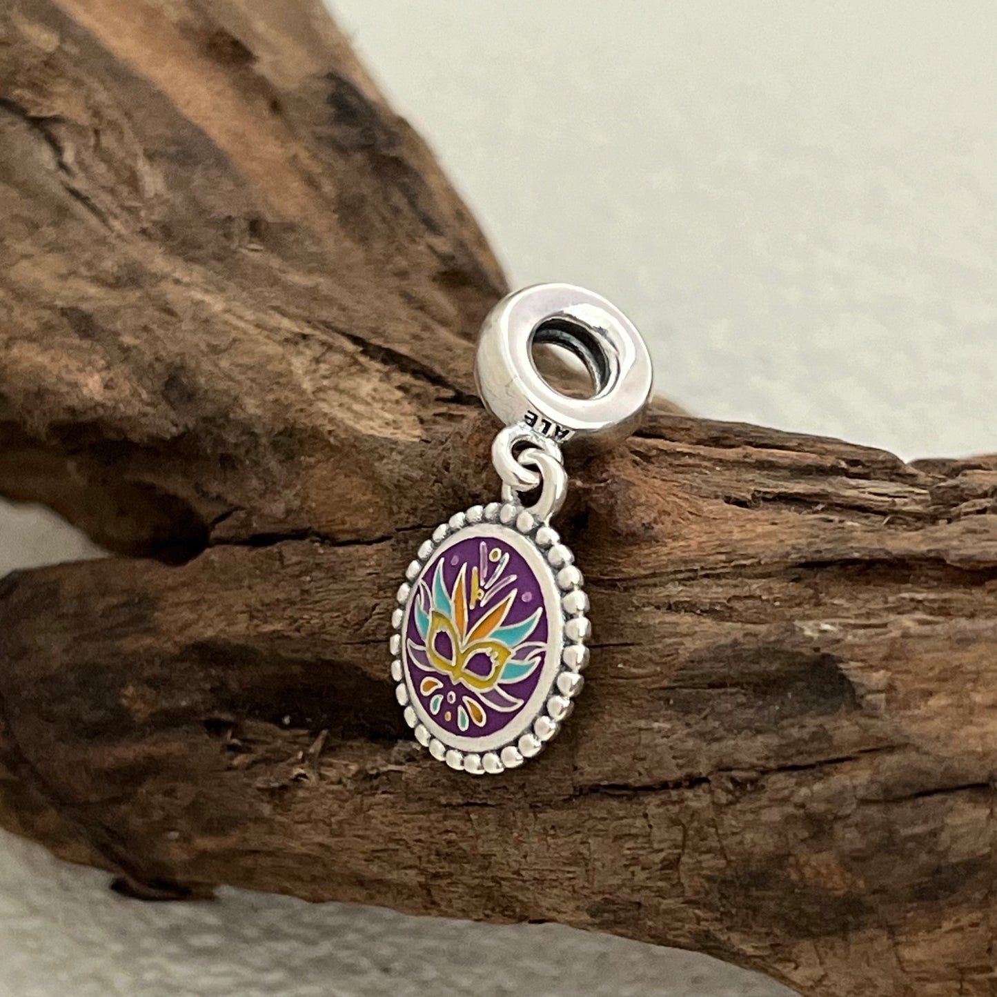 Mask Brazilian Carnival Exclusive Dangle Charm Pendant for Pandora Bracelet S925 Silver