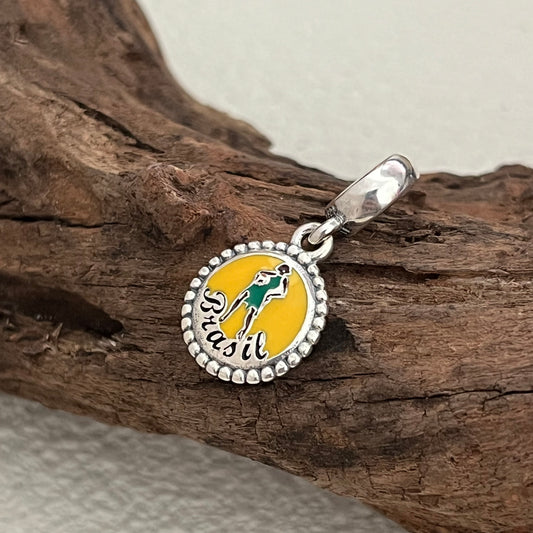 Brazil Dancer Exclusive Dangle Charm Pendant for Pandora Bracelet S925 Silver