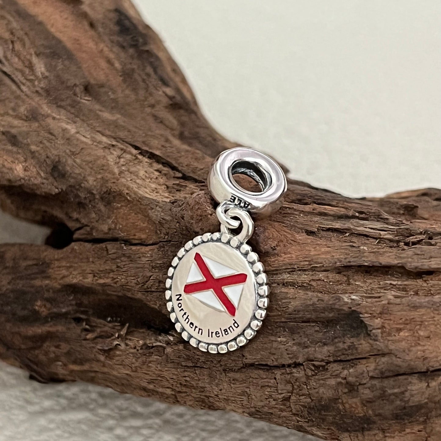 Northern Ireland Flag Exclusive Dangle Charm Pendant for Pandora Bracelet S925 Silver